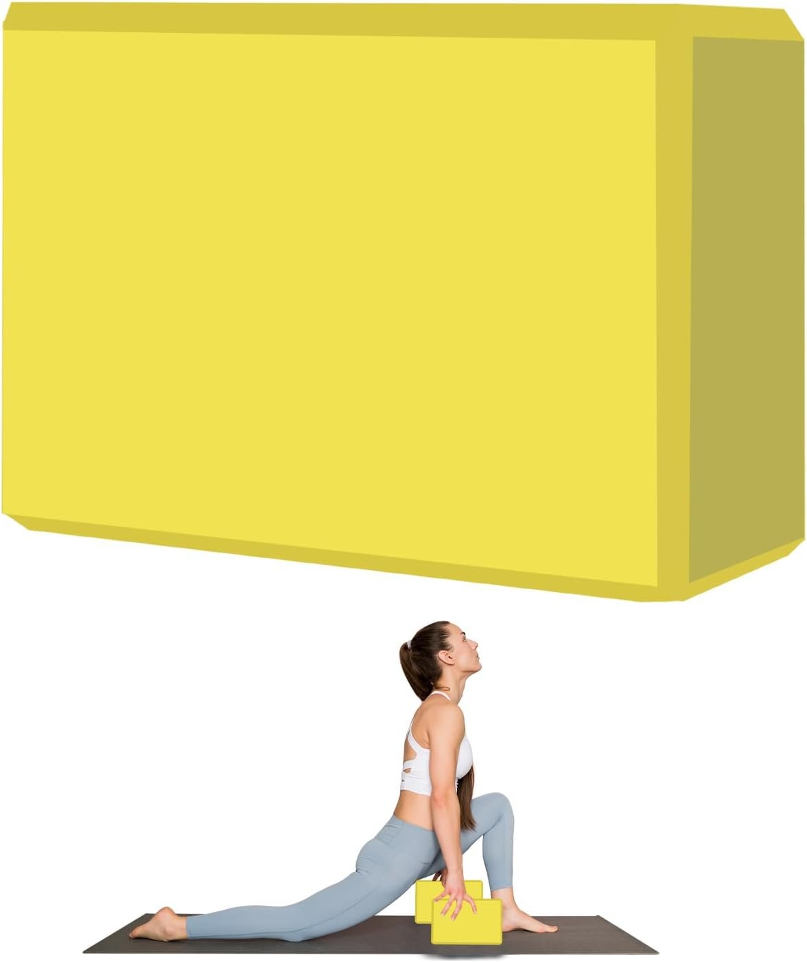 9″x6″x3″ Yoga Blocks, Soft Non-Slip Surface Premium Foam Blocks, Supportive, Lightweight, Odor Resistant, Yoga Accessories for Pilates Meditation General Fitness Stretching Toning