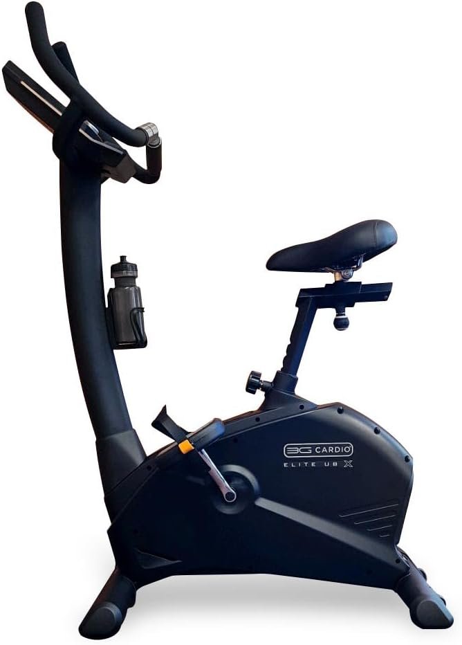 3G Cardio Elite UB Upright Bike – Commercial Grade – Compact Footprint – Ultra Comfortable Seat – Magnetic Resistance – 350 lbs Capacity