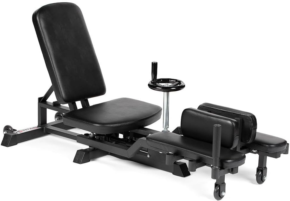 Titan Fitness Leg Stretcher Machine, Up to 180 Degree Leg Split Flexibility Training, Rated 330 LB Capacity, Adduction Leg Stretching Machine, Stretch Equipment for Flexibility and Hip Mobility