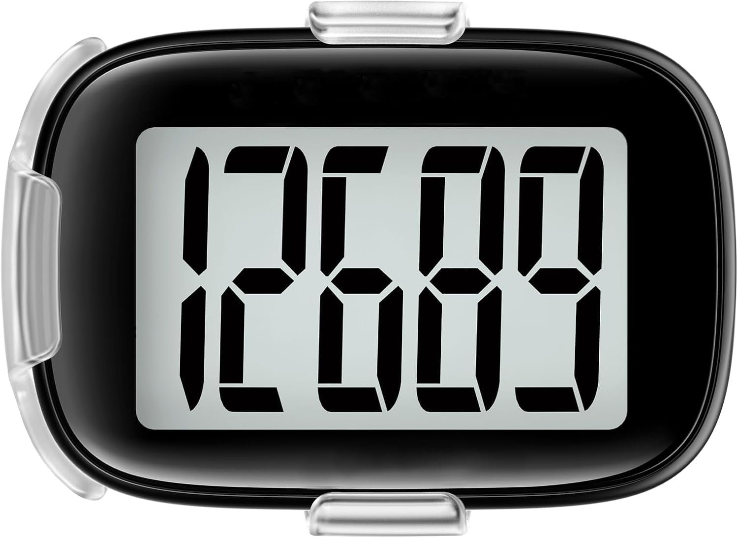 Pedometer Walking Simple 3D Step Counter with Clip and Lanyard, Activities Fitness Tracker Without Smartphone, Accurate Step Tracker for Women, Men, Seniors-Black