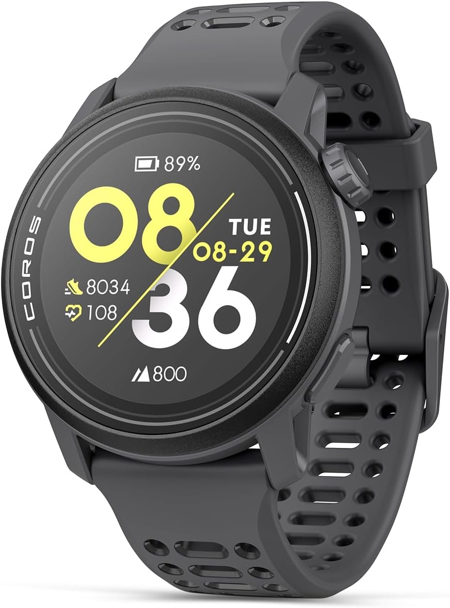 COROS PACE 3 GPS Sport Watch – Lightweight, Comfortable Running Watch, 17-Day Battery Life, Accurate GPS, Heart Rate Monitor, Navigation, Sleep Tracking – Black Silicone