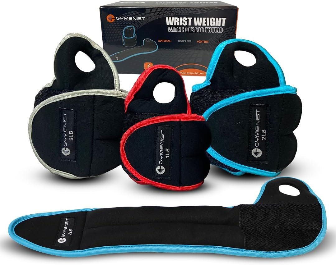 Pair of Wrist Weights With Hole for Thumb, Great for Running & All Kind of Cardio Exercises