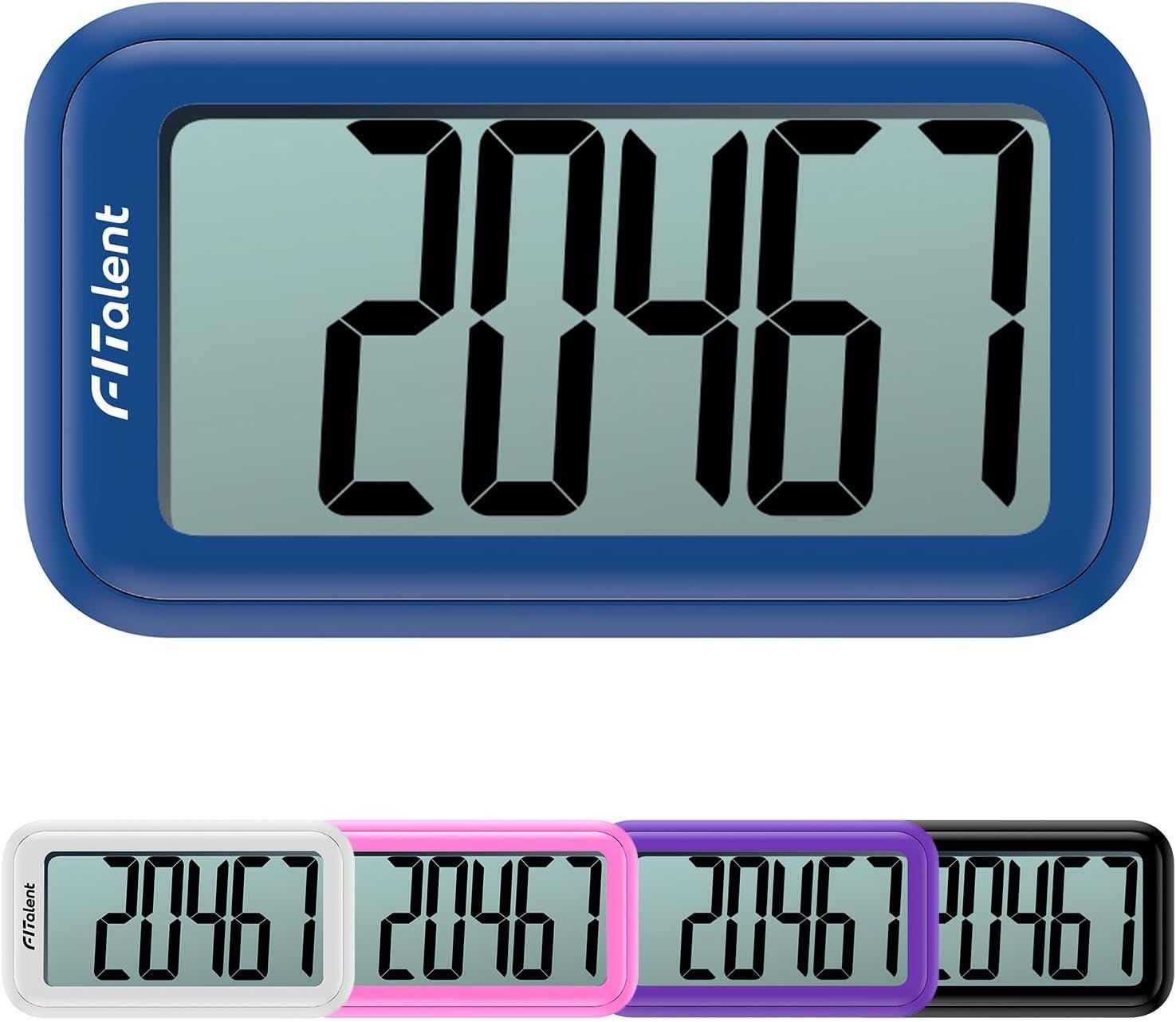 Pedometer for Walking Steps, 3D Accurate Simple Pedometer, Step Counter for Men Women Seniors, Step Tracker with Clip Lanyard