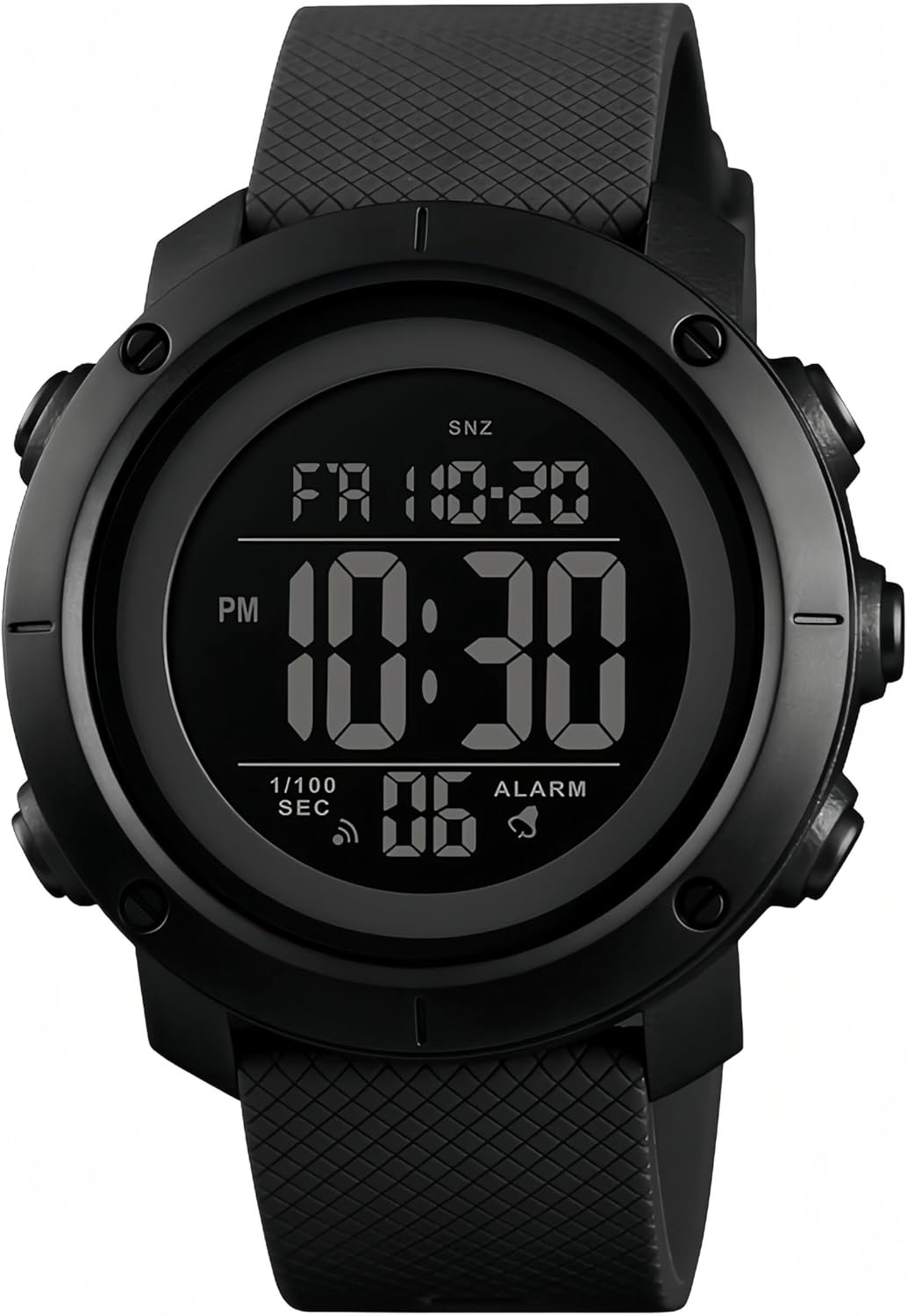 SNE Digital Watch Sports Waterproof Military Back Light Small Watch for Men Black 1426