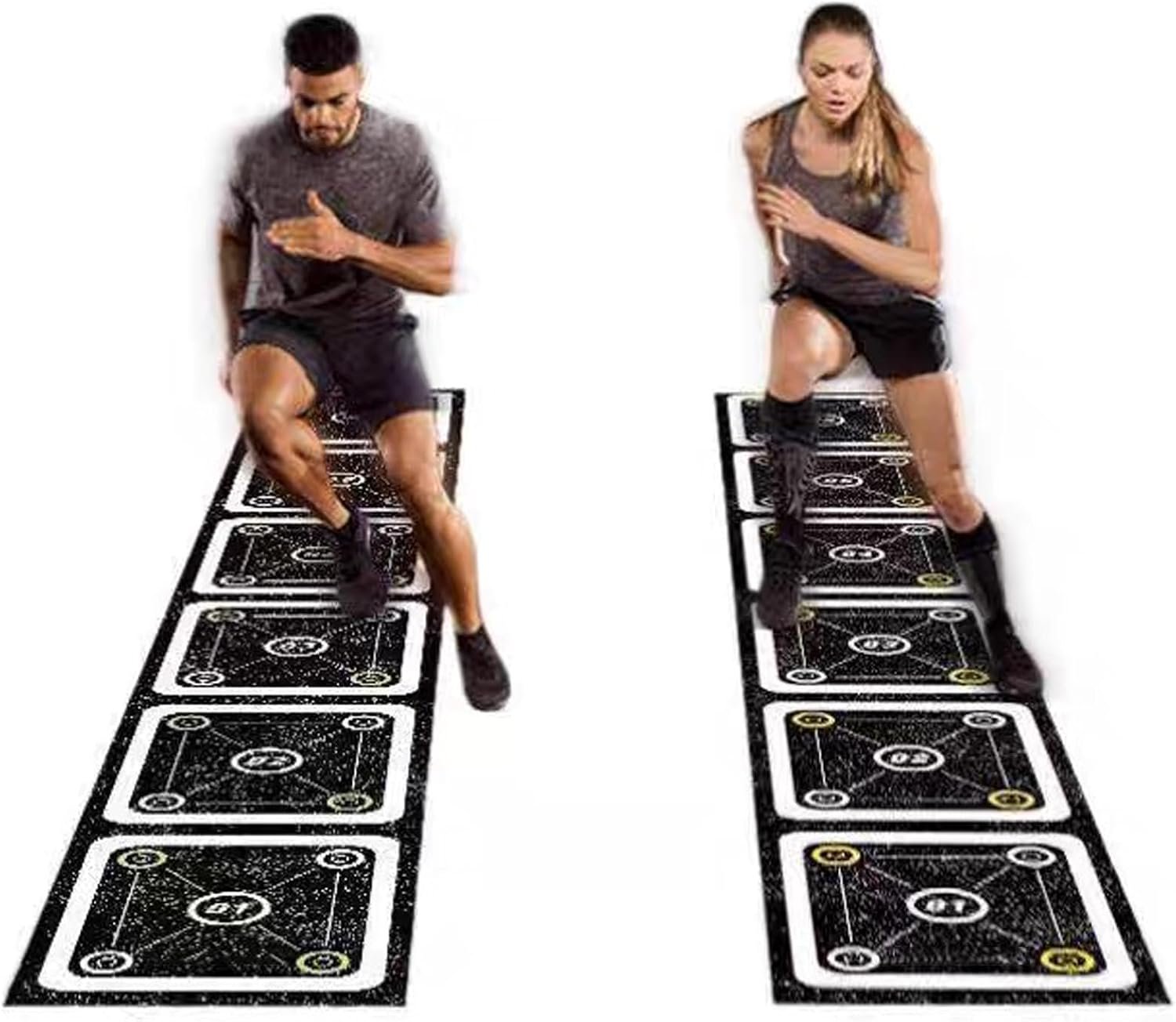Rubber Agility Ladder 8.8 Ft Non-Slip Speed Agility Training Ladder for Soccer Footwork Training，Flat Agility Ladder for Children’s Physical Training Equipment