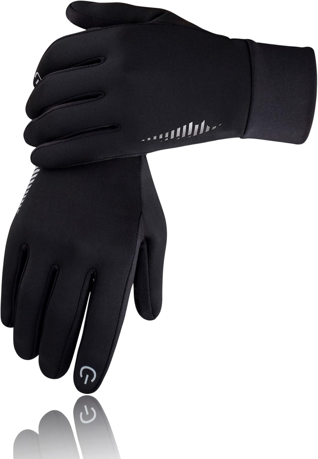 SIMARI Winter Gloves for Women Men – Cold Weather Thermal Touch Screen Ski Snow Glove Liners, Non-Slip Palm & Warm Fleece Lined, for Running Cycling Driving Hiking Walking Sports Outdoor Texting Work