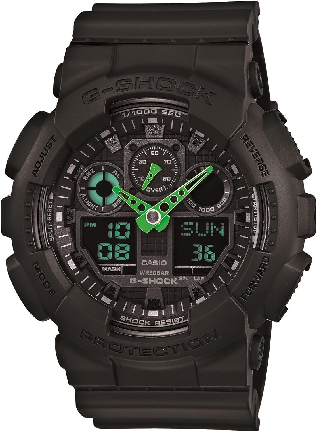 Casio Men’s GA-100 XL Series G-Shock Quartz 200M WR Shock Resistant Watch