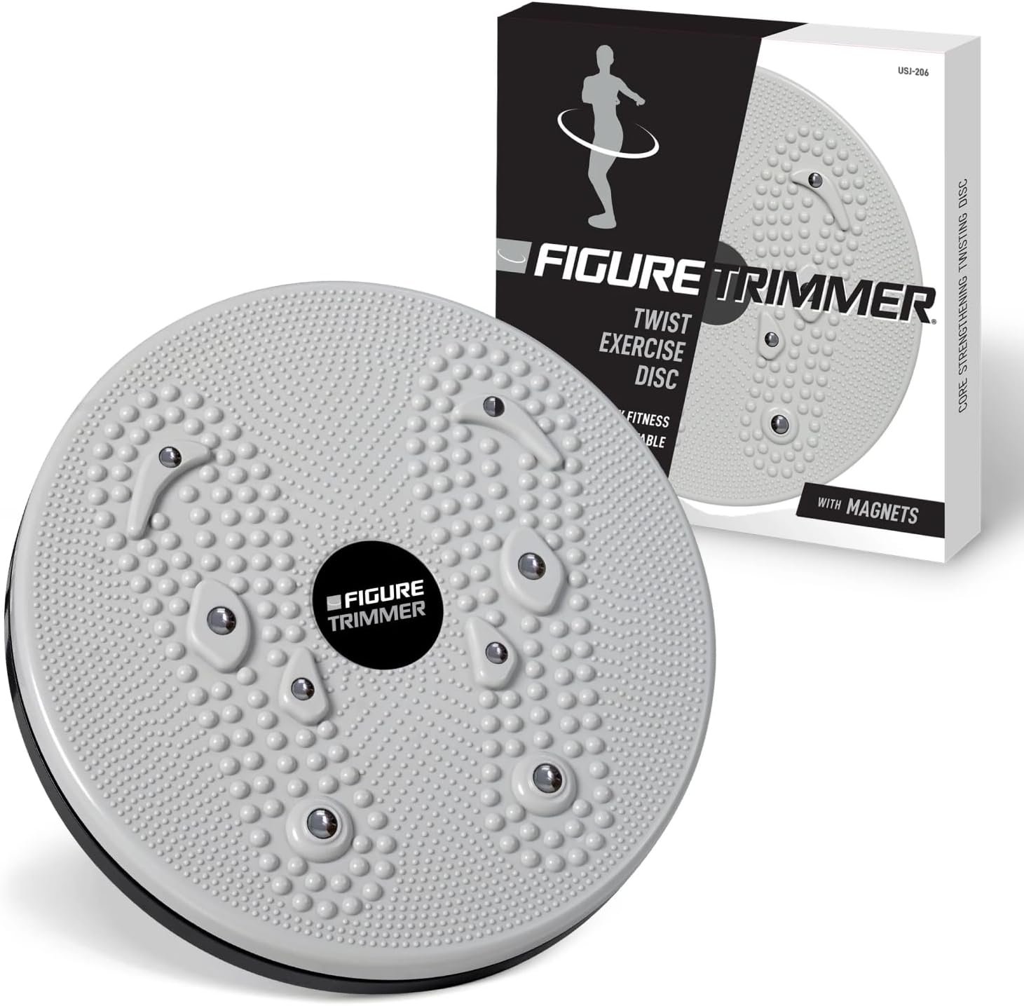 Figure Trimmer Ab Twister Board for Exercise Waist Twisting Disc Acupressure Nodes