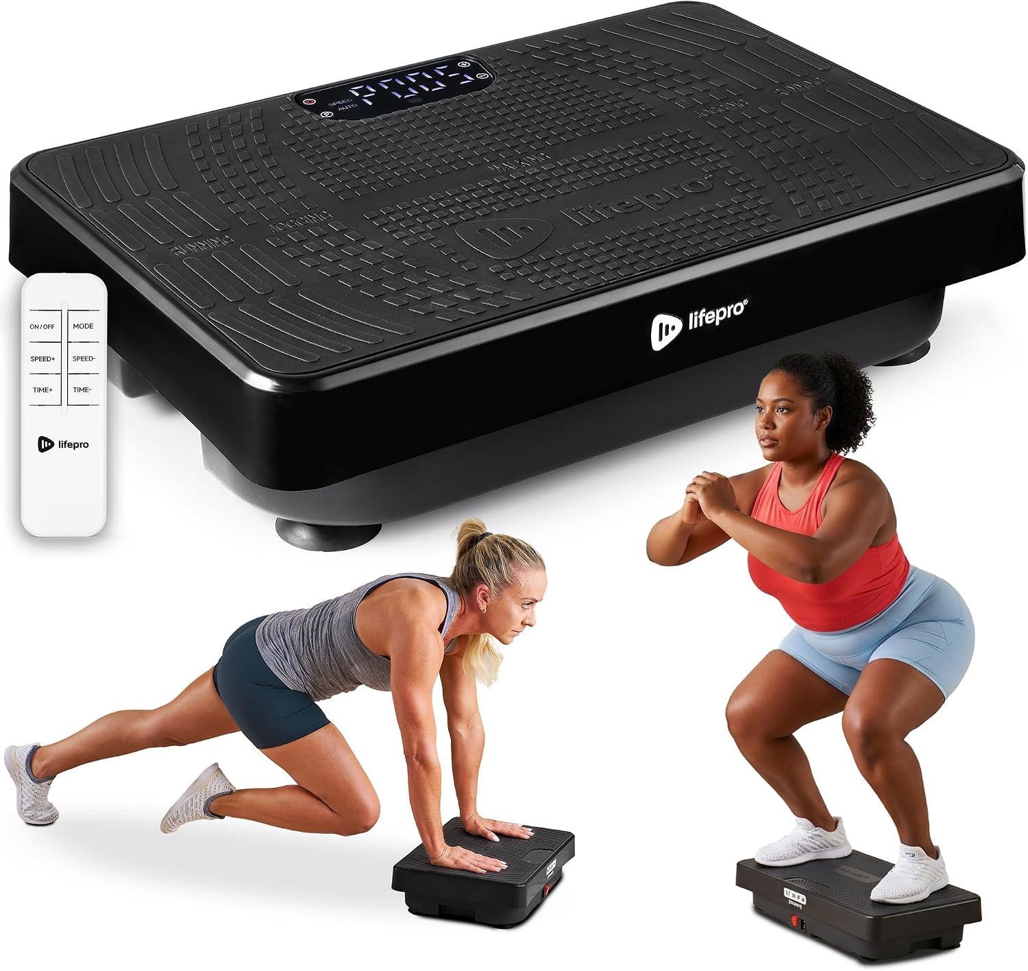 Lifepro VibraNano Mini Vibration Plate Exercise Machine — Ultra Compact, 120 Speeds & 5 Presets Super Quiet Oscillating Vibrating Platform — Vibration Plate for Lymphatic Drainage & Full Body Workout