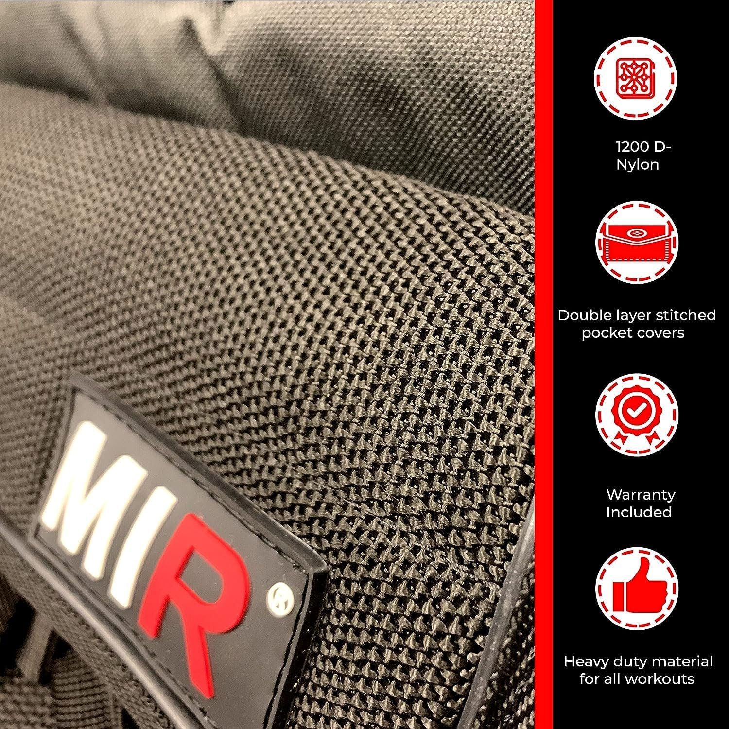 MiR Short Weighted Vest With Zipper Option 20lbs – 60lbs Solid Iron Weights. Workout Vest for Men and Women.