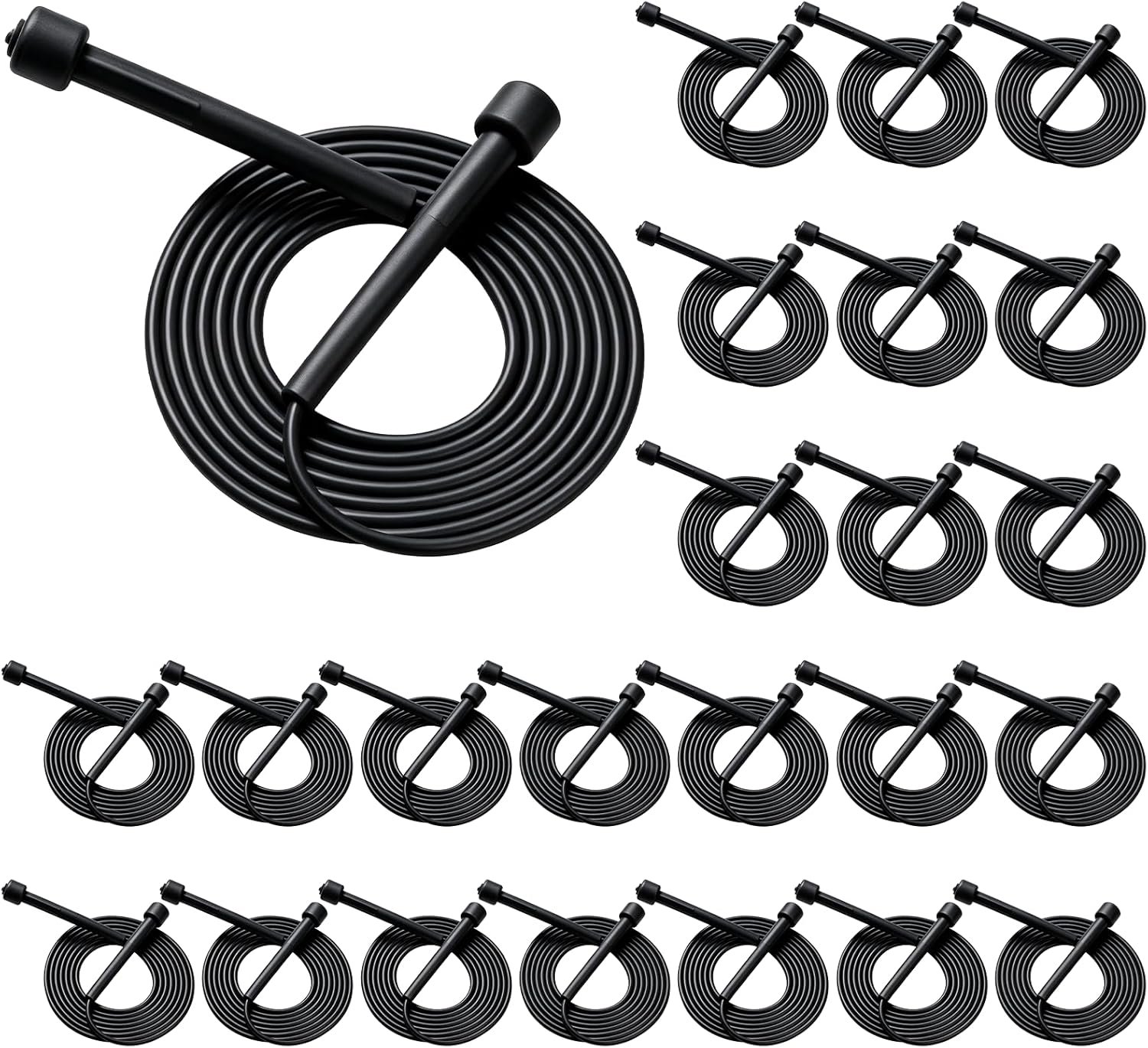 YYDYTTKX Adjustable Jump Rope Bulk, 9.2 ft Tangle-Free Speed Skipping Rope for workouts, group training, teams, family and Gym Class