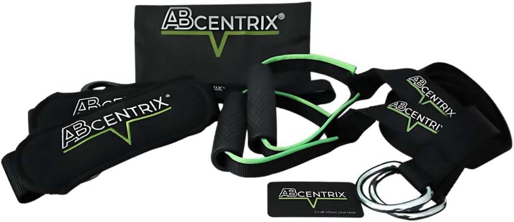 AbSling 2.0 – Premium Hanging Suspension Trainer for Core & Upper Body Strength Training | Heavy-Duty Gym-Grade Ab Slings for Hanging Leg Raises, Abdominal Workouts & Six-Pack Sculpting | Cutting-Edge Two-Pulley Training System Makes Strengthening Easier and More Powerful Than Ever.