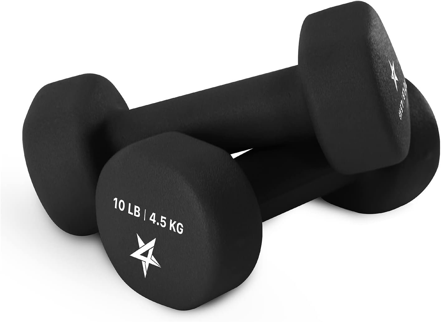 Yes4All Neoprene Coated Dumbbell Hand Weight Sets of 2 – Multiple Weight Options with 15 Colors, Anti-roll, Anti-Slip, Hexagon Shape