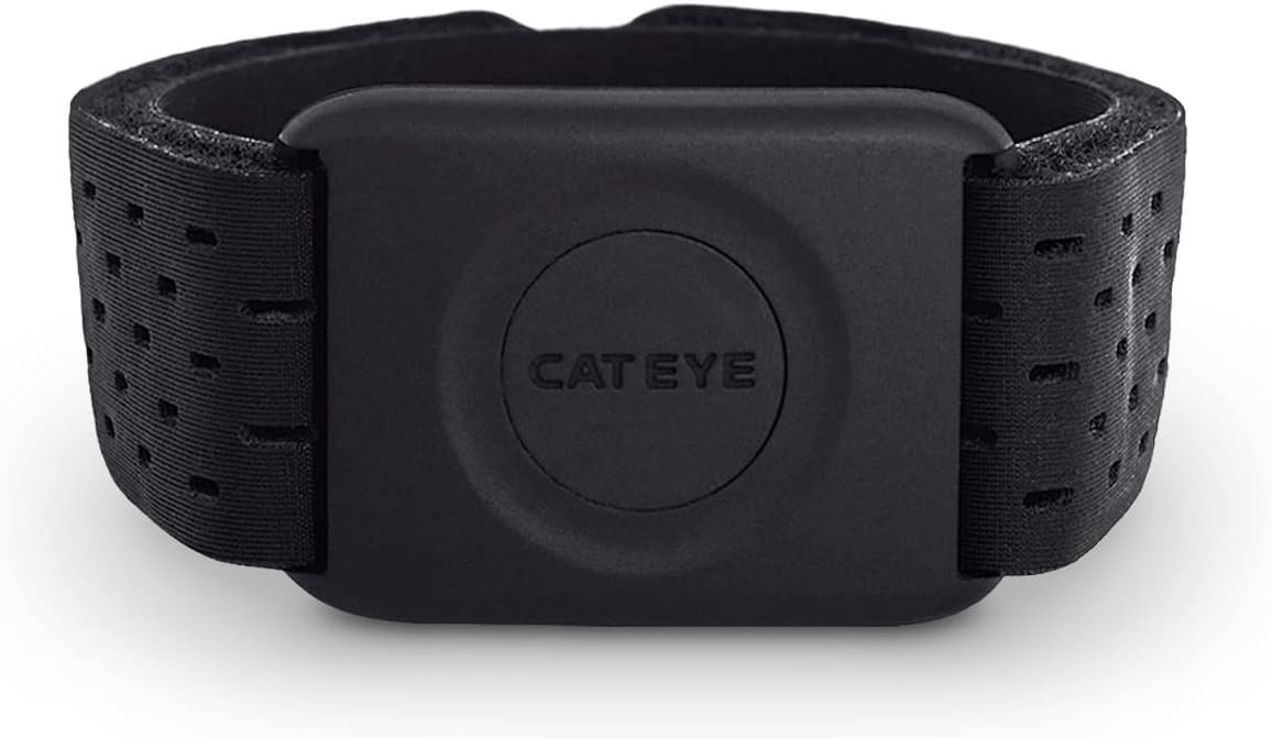 CATEYE OHR-31 Optical Heart Rate Sensor – Bluetooth/ANT+, USB Rechargeable Armband HR Monitor for Road, MTB & Gravel Cycling, 24 Hour Battery Life, IPX7 Waterproof, Fitness/Smartphone App Compatible