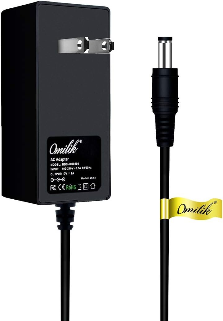 9V AC to DC Adapter Compatible with ProForm Upright Bikes and Hybrid Trainer Elliptials NordicTrack GX 2.5, 2.7, 4.5, 4.7 E 5.9 Power Supply Cord – 6 Feet Long (Note: 9V NOT 6V)
