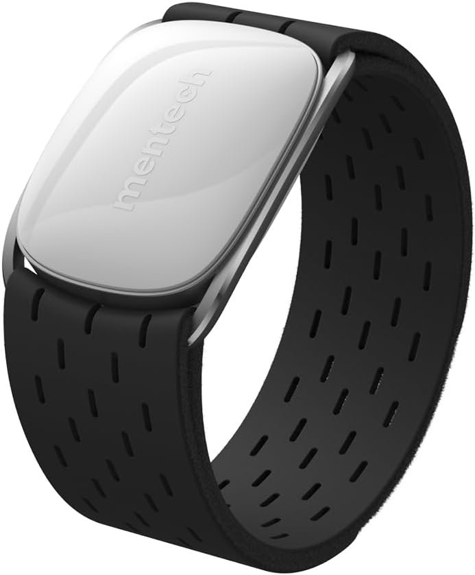 ANT+ Bluetooth Heart Rate Monitor, Portable Arm Heart Rate Monitor, 140 Hours Battery Life, Real Time Monitoring, Custom Interval, Waterproof, Use for Running Cycling Gym, ect (Long)