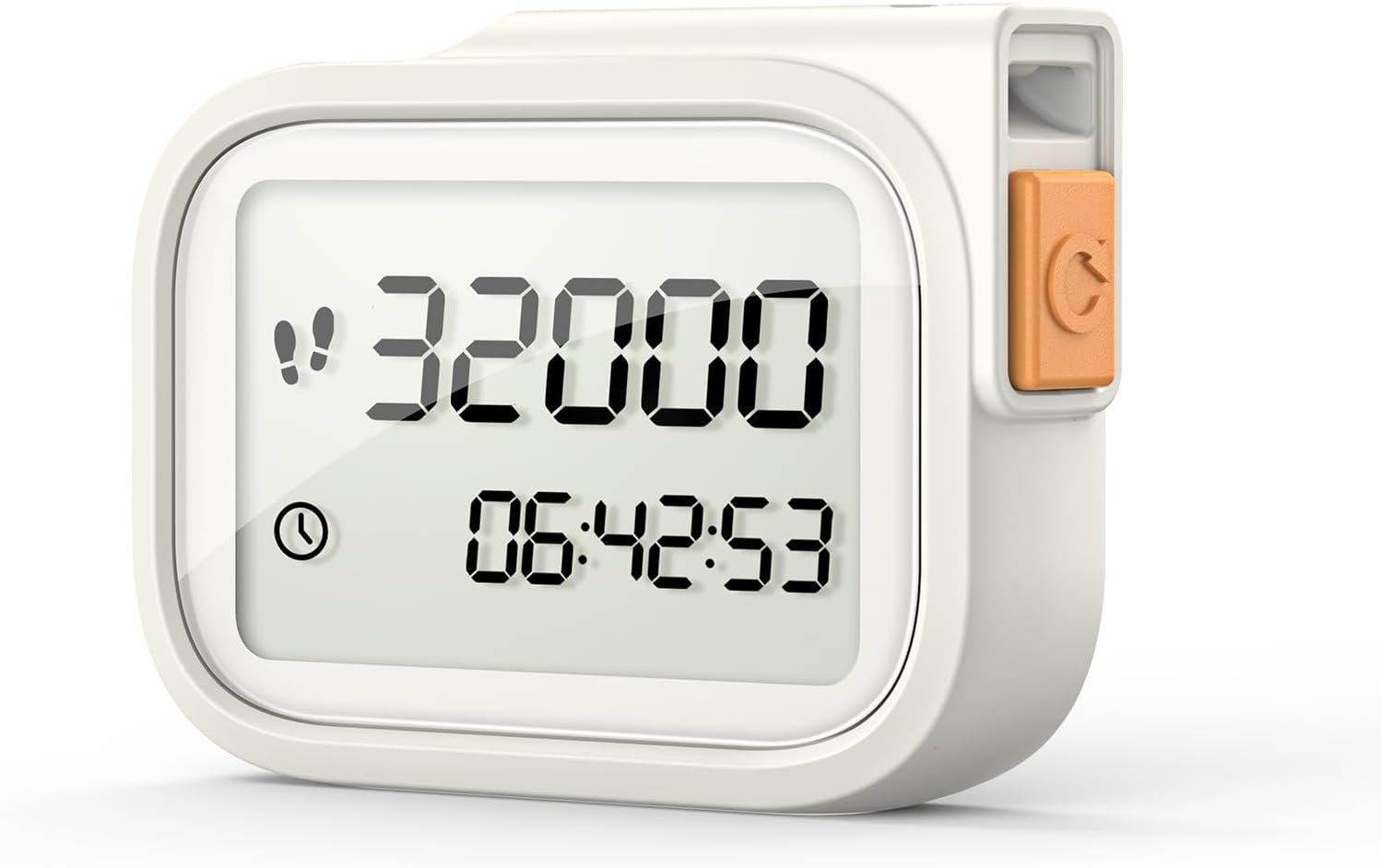 3D Pedometer for Walking, Accurate Digital Step Counter with Removable Lanyard, Fitness Tracker for Daily Activity Step & Sport Time Data-10-Step Smart Calibration