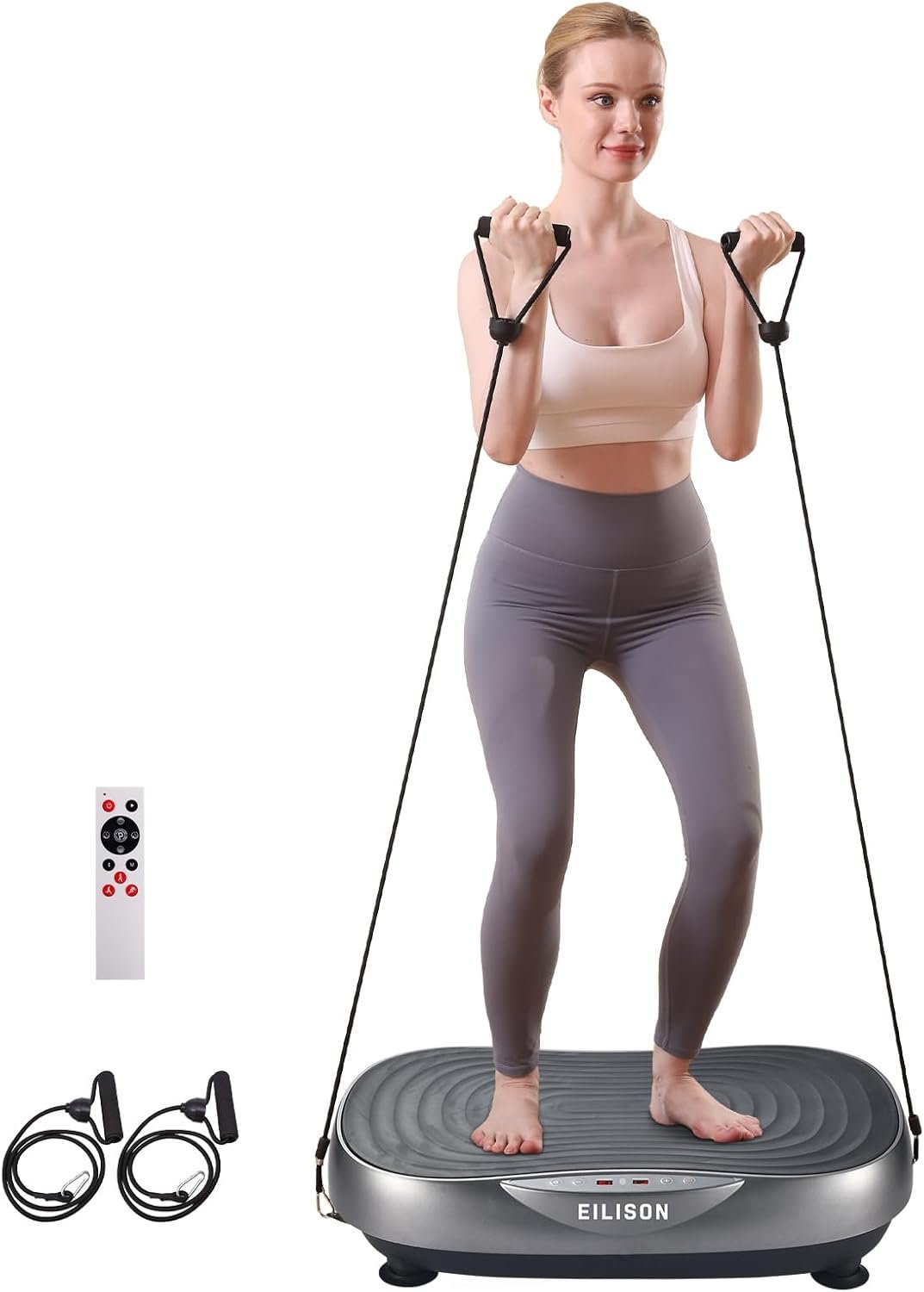 EILISON Glory Vibration Plate Exercise Machine – Lymphatic Drainage Whole Body Workout Vibration Platform 99 Adjustable Speeds Power Shaping Vibrating Plate, Weight Loss, 350 lbs