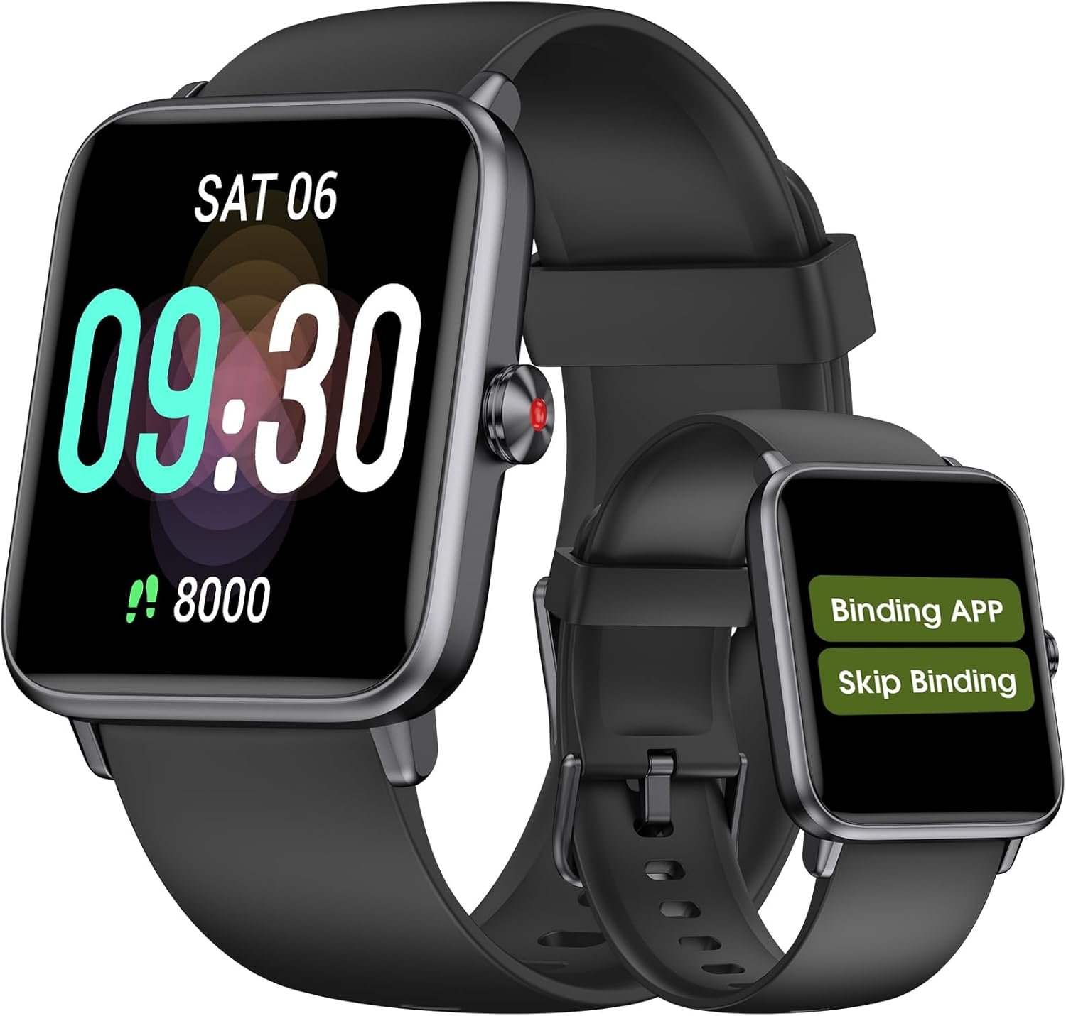 Pautios Pedometer Watch Senior Friendly No App/Phone Required, Waterproof Fitness Tracker Watch with Step Counter Calories/Sleep Tracker for Walking Running for Men Women