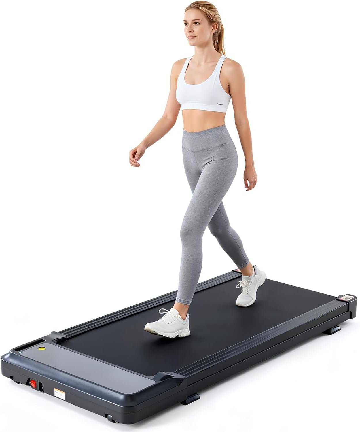 DUMOS Walking Pad Treadmill for Home, Compact Quite Under-Desk Treadmills with Remote Control and Adjustable Speed, Slim & Portable Design for Office, Workouts Fitness