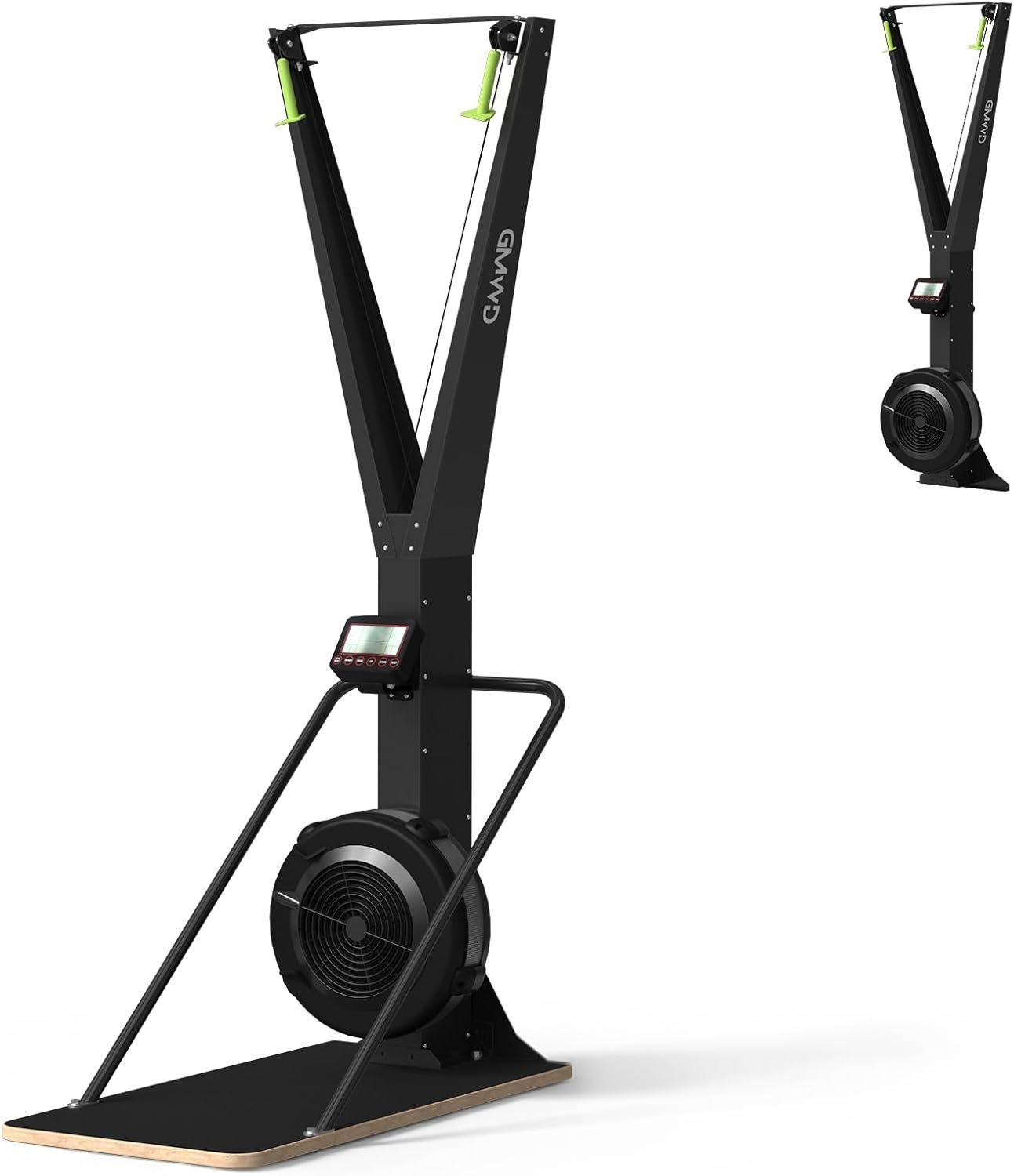 Ski Exercise Machine, GMWD Ski Equipment Indoor Aerobic Wind Resistance Machine, Indoor Strength Training Home Gym Equipment