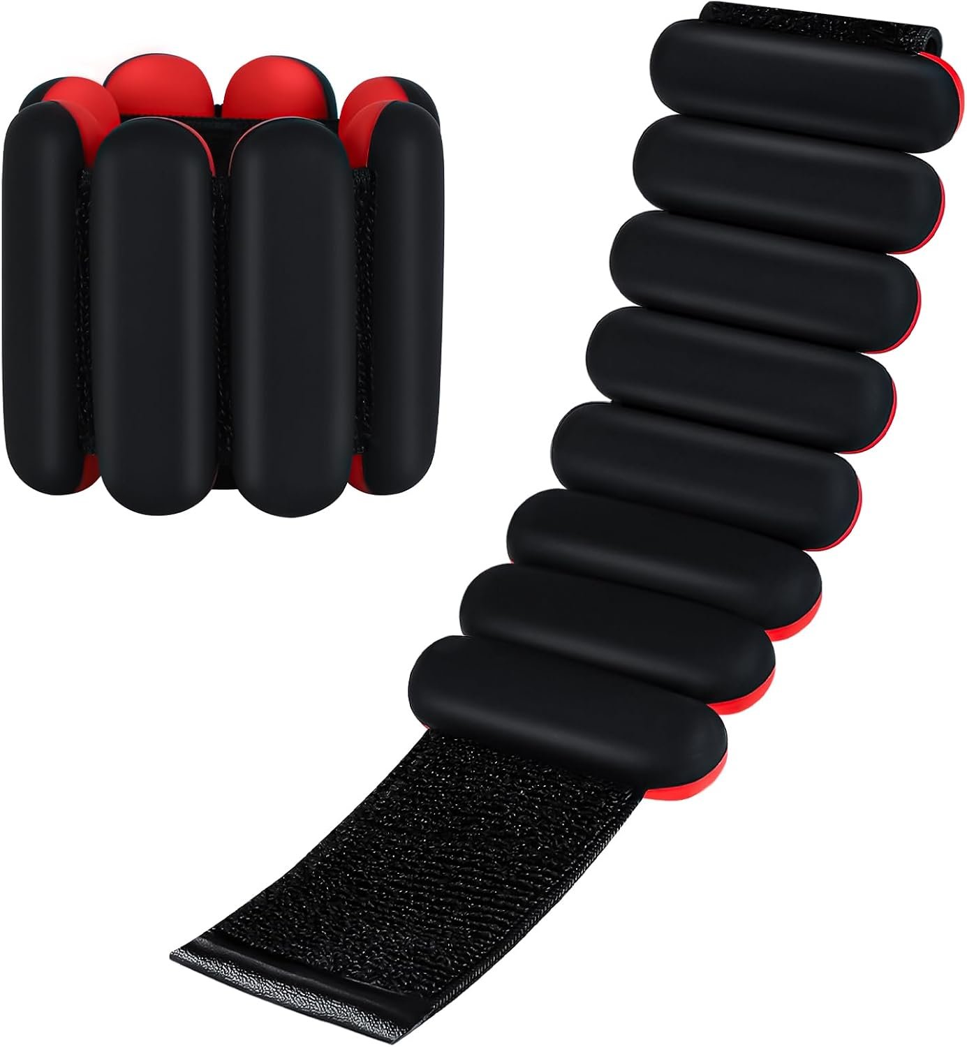 Ankle weights for women wrist weight: Adjustable ankle & wrist weights 2lbs(1lb each) for Pilates & Yoga exercise – Hand & Leg weights for women at home