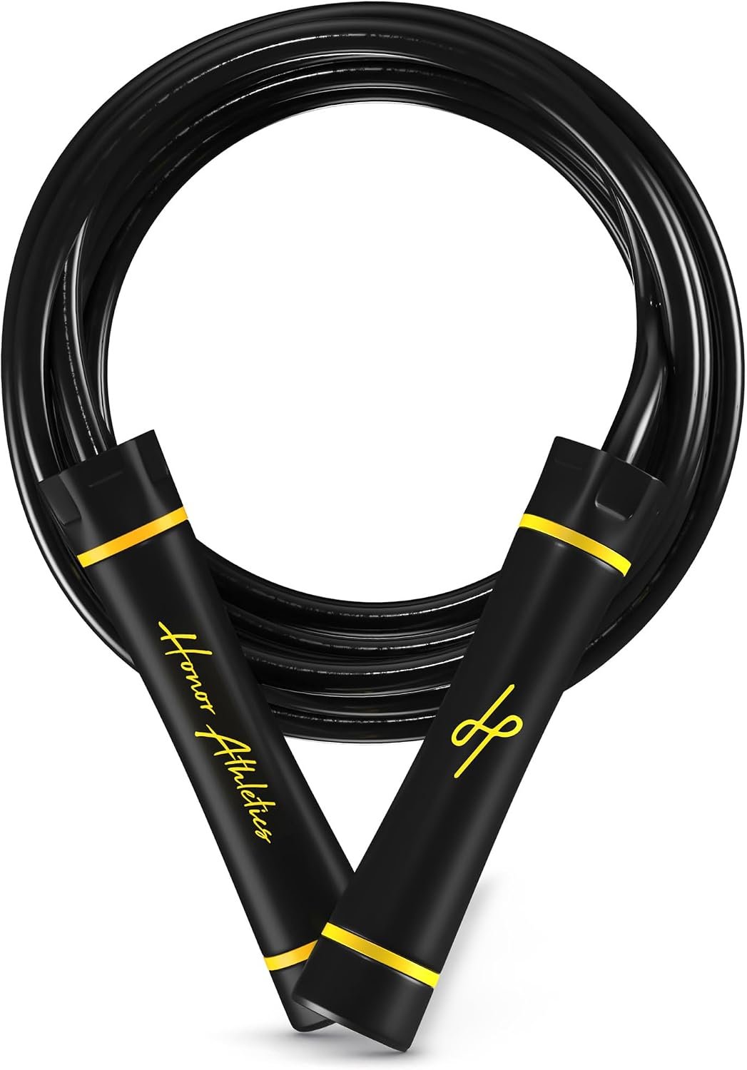 Honor Athletics 3.0 Muay Thai Style Weighted Jump Rope/Crafted for High-Intensity Training/Muay Thai & MMA – Lasting PVC Jump Rope – Heavy 1.1lb PVC Jump Ropes for Fitness