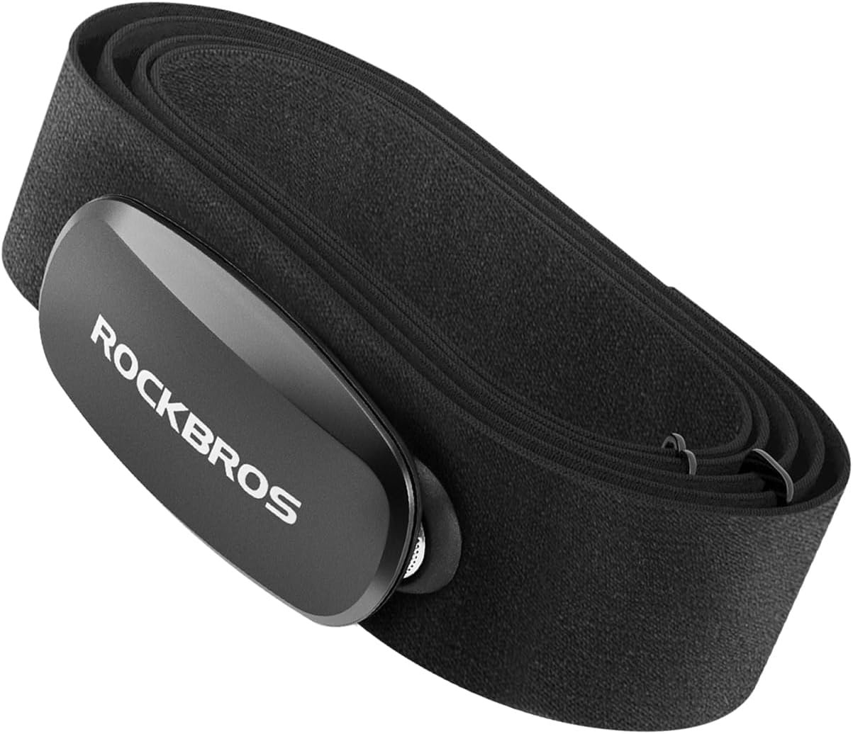 ROCKBROS HRM812 Heart Rate Monitor Chest Strap – ANT + Bluetooth IP67 Waterproof, 800H Battery Life, Wide Compatibility