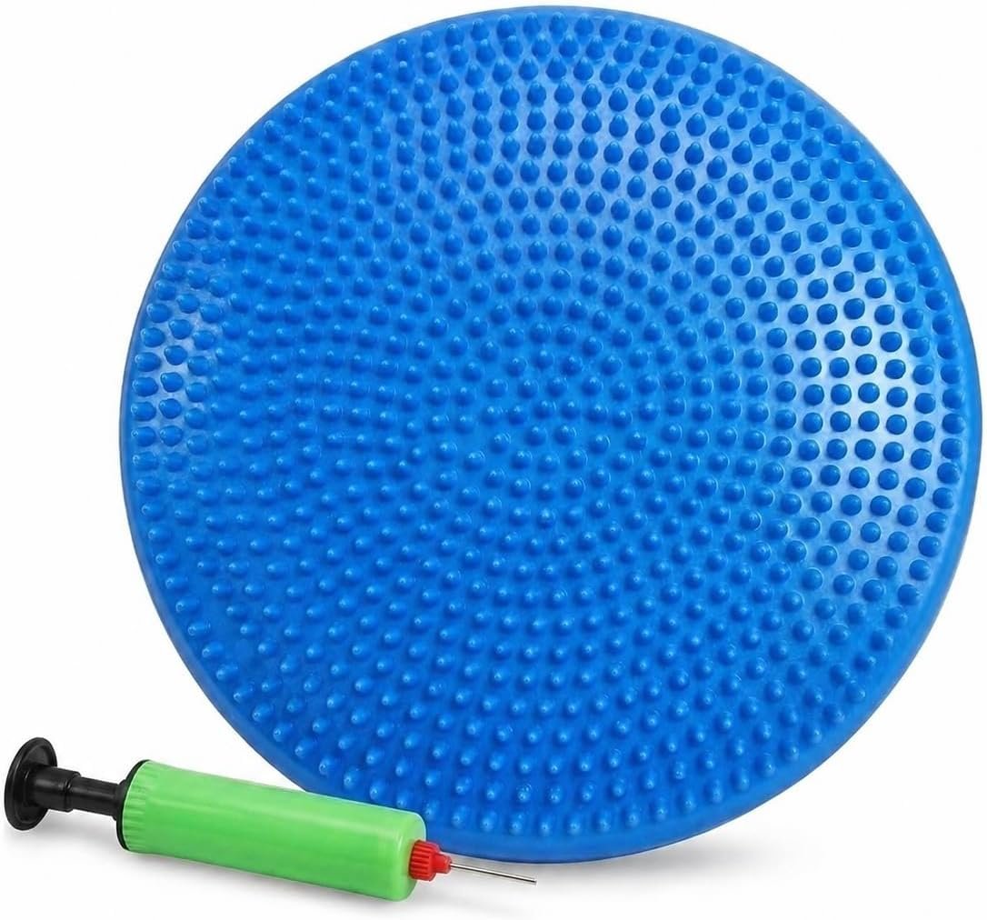 Hanstuten Wobble Seat Cushion & Core Balance Disc – Rubber Wiggle Seat for Active Sitting, Office Desk Chair, and Core Strength Training