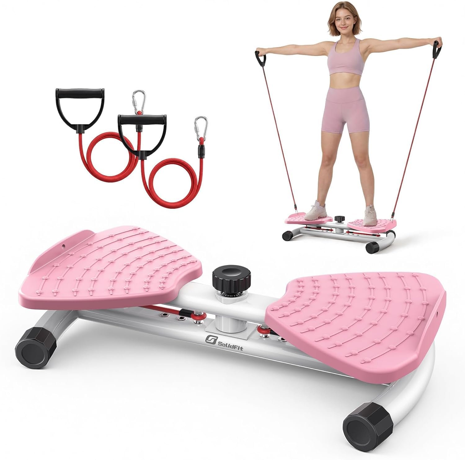 Waist Twister Machine Exercise, 326 lbs Ab Twister Board for Exercise, Home Gym, Balance Training & Fat Burning, Noiseless Workout Equipment for Women & Men – Twist Exercise Machine