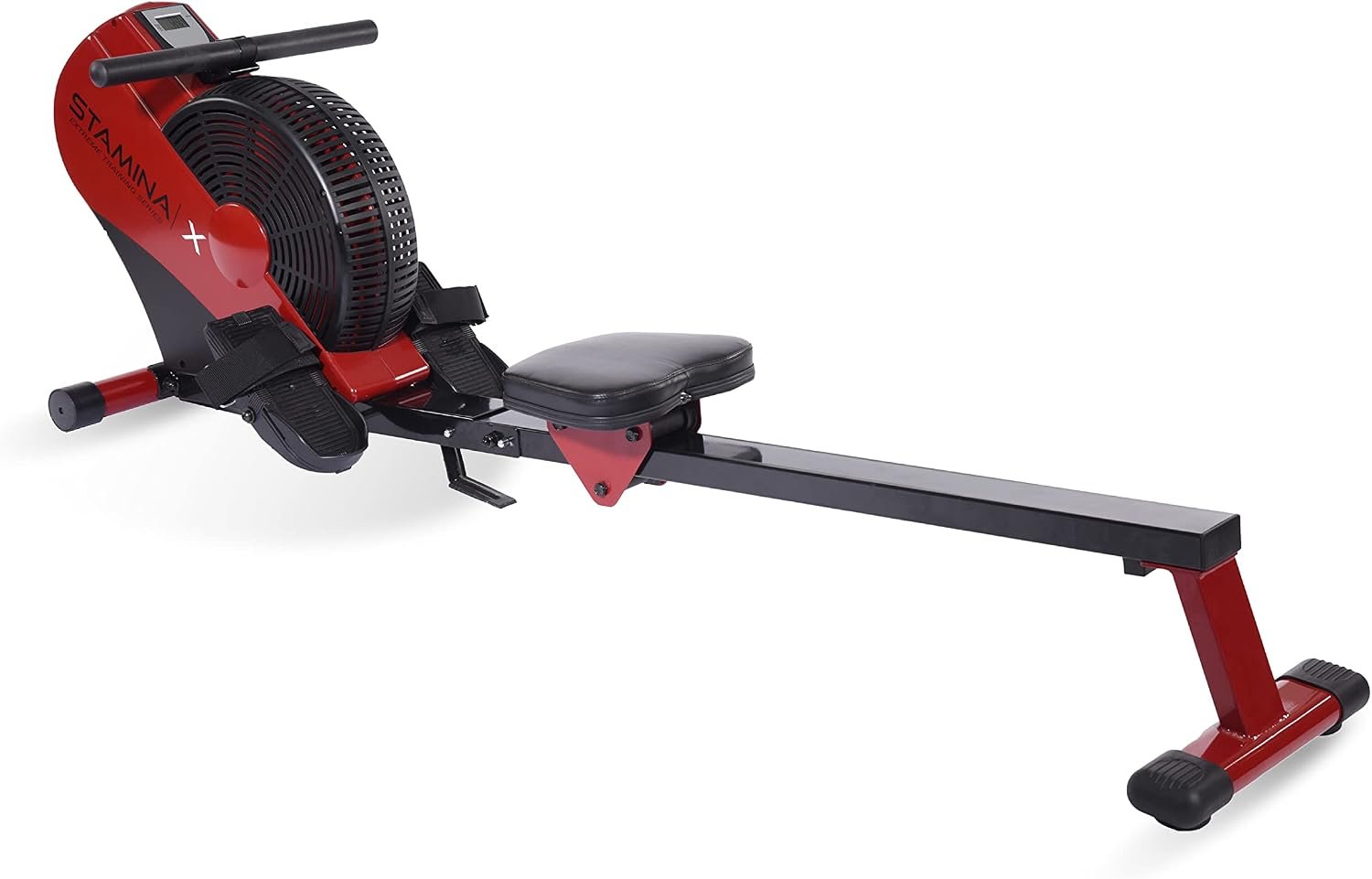 Stamina ATS Air Rower Machine with Smart Workout App – Foldable Rowing Machine with Dynamic Air Resistance for Home Gym Fitness – Up to 250 lbs Weight Capacity