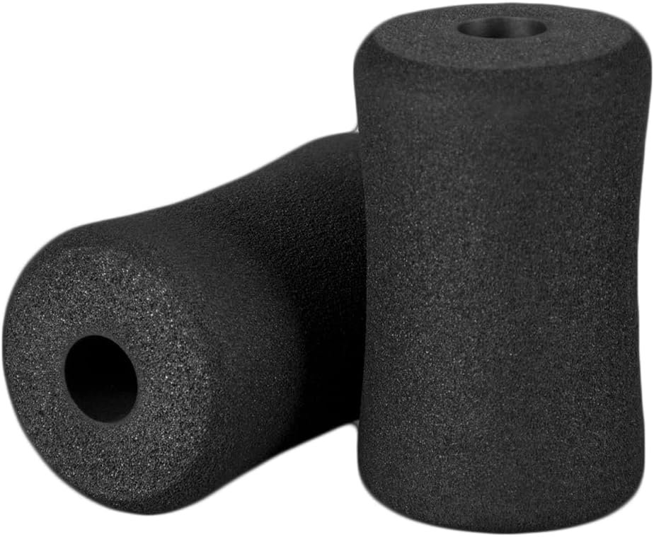 Sponge Foam Foot Pad Roller Pair, Used for Replacing Gym Exercise Equipment, Suitable for 1-inch Rod (Foam 4.53″ X 2.56″ Od X 0.87″ Id)