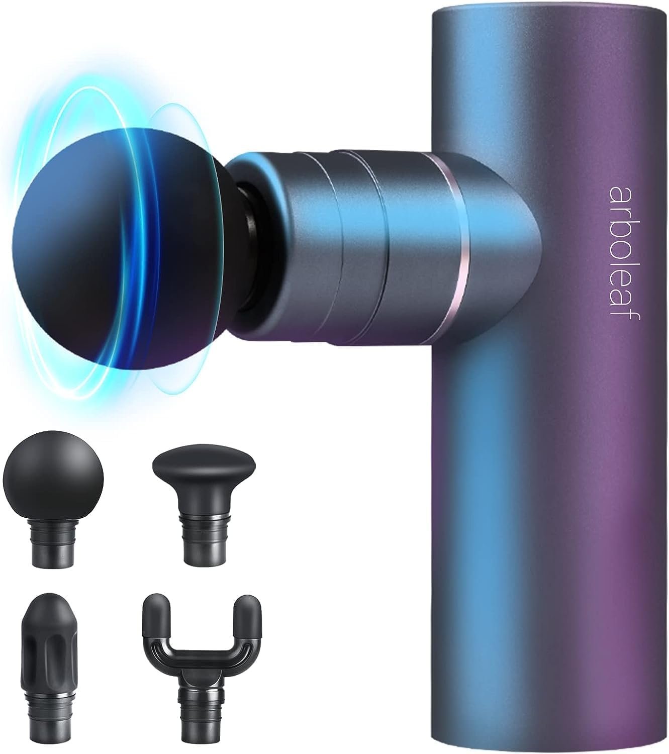 arboleaf Massage Gun Deep Tissue, Balance of Power & Portability Full-Metal Percussion Massager with Silent Brushless Motor – Ultra-Quiet Pocket-Sized for Athletes Back Pain Relief Home Office Travel