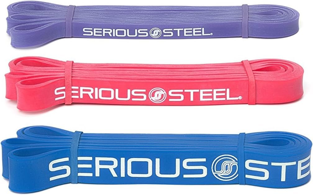Serious Steel 41″ Assisted Pull-up Band, Heavy Duty Resistance Band Sets, Stretching, Powerlifting, Resistance Training and Pull Up Assistance Bands