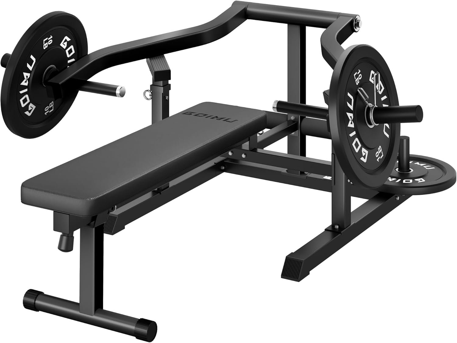 Chest Press Machine, GOIMU Z1-PRO Weight Bench Press Machine with Independent Arms, Adjustable Flat Incline Bench Press for Chest, AB Workout Home Gym Equipment