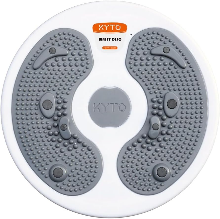 KYTO Waist Twister Disc – Core Trainer Board with Digital Counter, Ab Workout Equipment with 360° Rotation, Non-Slip Foot Massage Design for Home, Office Fitness