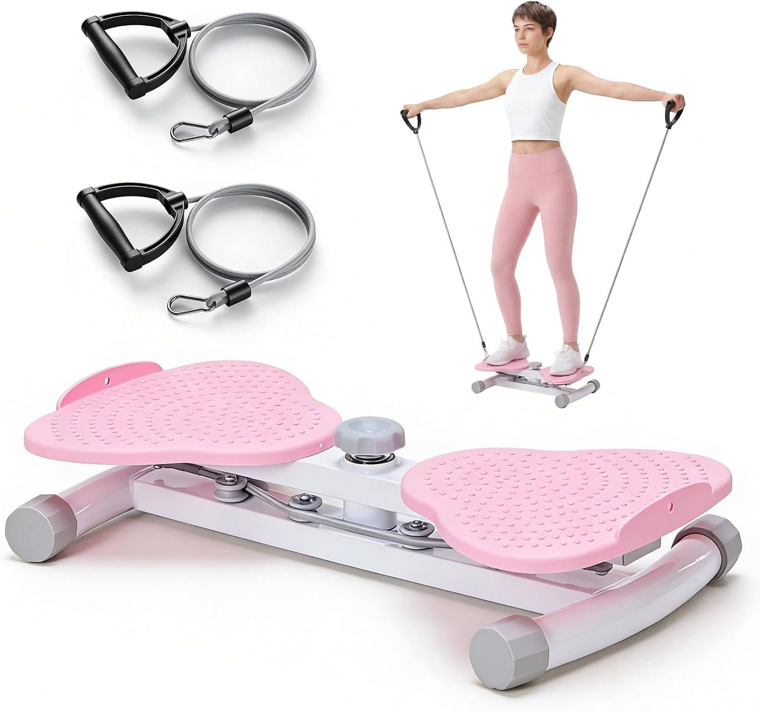 DUMOS Waist Twister Machine Exercise, Ab Twister Board, 300 lbs Capacity, Noiseless Fitness Tool for Core & Belly Fat Workout, Anti-Slip Home Gym Equipment