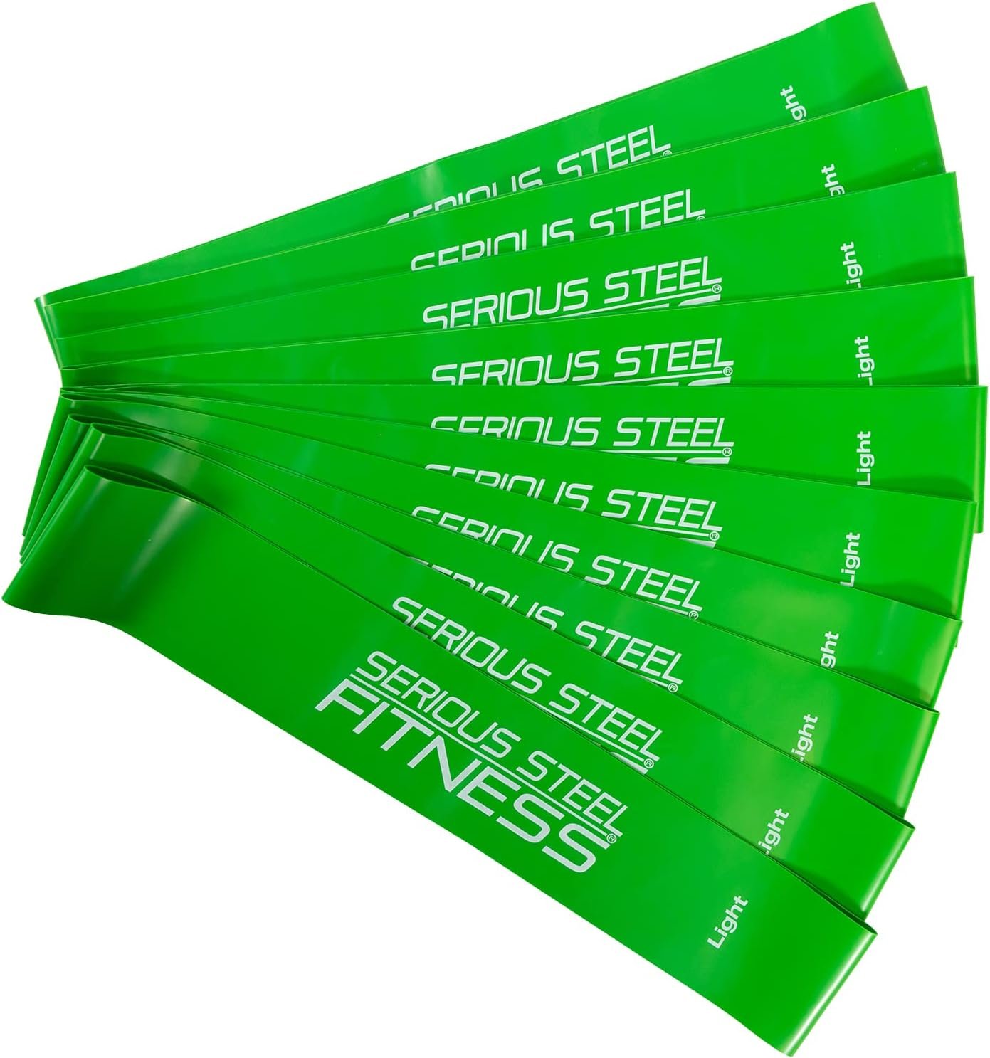 Serious Steel Fitness Mini Resistance Loop Bands | Rehab and Prehab Stretch Bands | 12″ Exercise Workout Bands (Sets of 5 Pack and Sets of 10 Pack Trainer Options Available!)