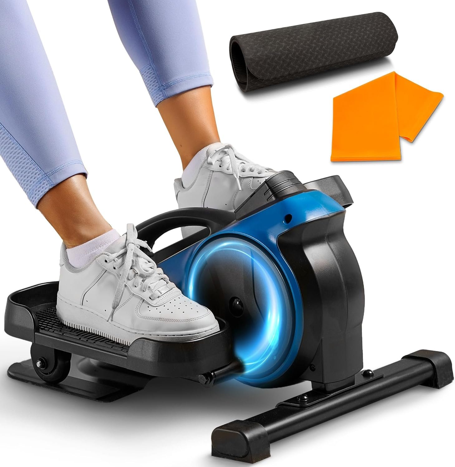 Lifepro Portable Under Desk Elliptical Exercise Machine – Manual Pedal Exerciser for Home Workouts, Muscle Toning, Energy Boost – Mini Foot & Leg Exerciser with Fitness App