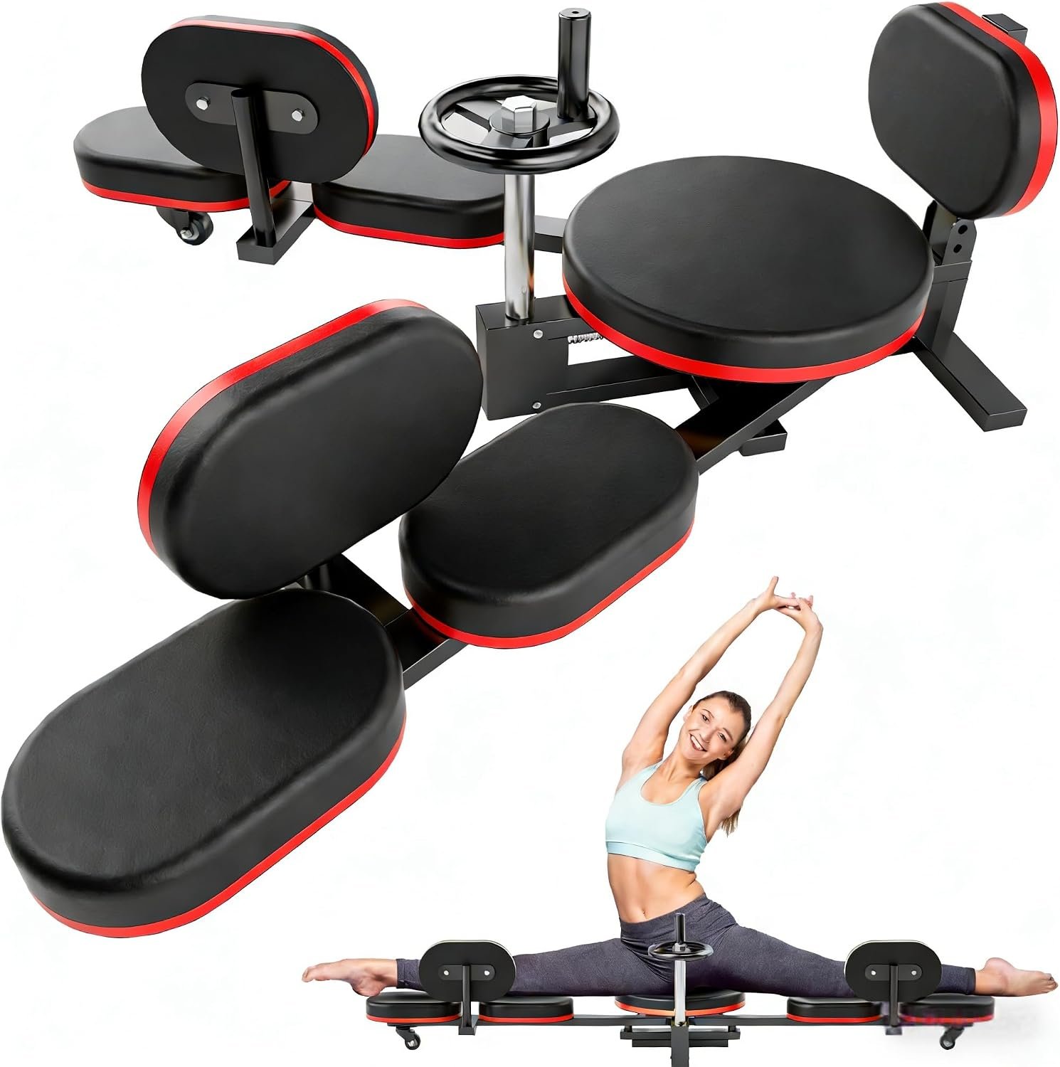 TDH Leg Stretcher, 220LBS Stretcher Machine,200° Adjustable Split Machine, Flexibility Stretching Equipment to Relieving Leg Muscl,Exercise for Everyone