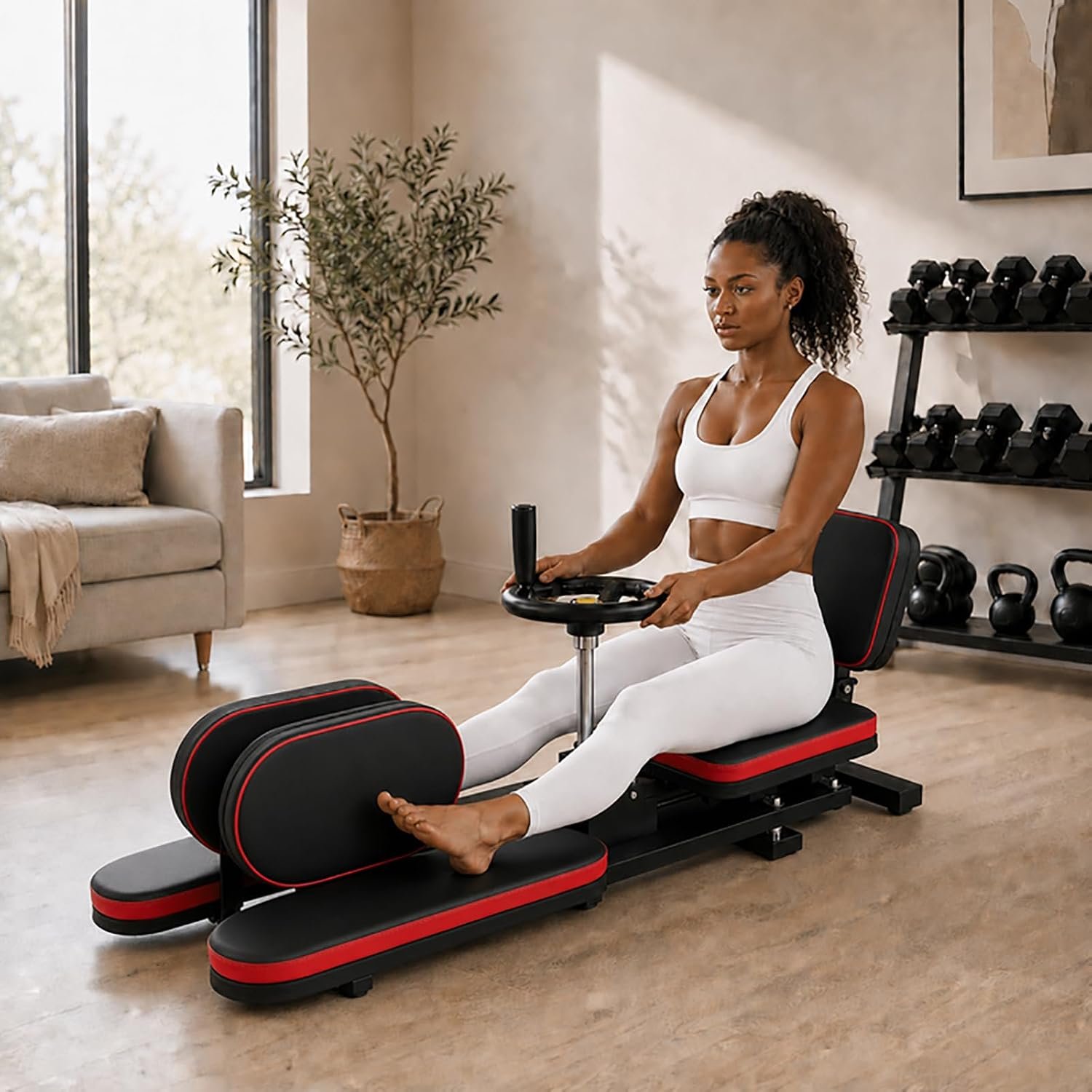 39″x15″x16.5″ Split Leg Stretcher, 240° Adjustable Flexibility Trainer, Foldable Leg Stretch Machine, EPP Memory Foam, Carbon Steel Frame, 560lbs Capacity, Splits Yoga Ballet Home Training