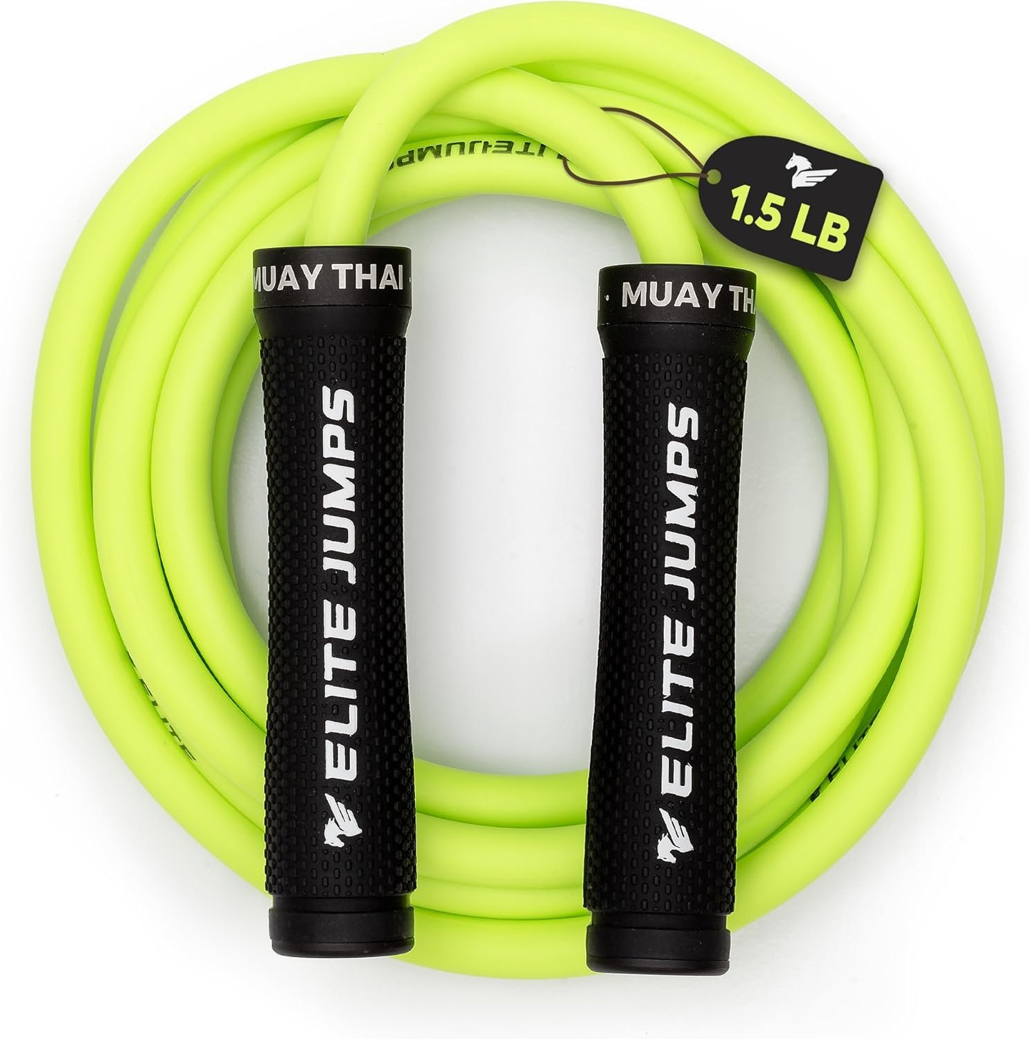 Elite Jumps The Beast Weighted Jump Rope for MMA, Ultra-heavy | High-intensity weighted rope for Muay Thai, MMA and full-body workouts. For men and women.