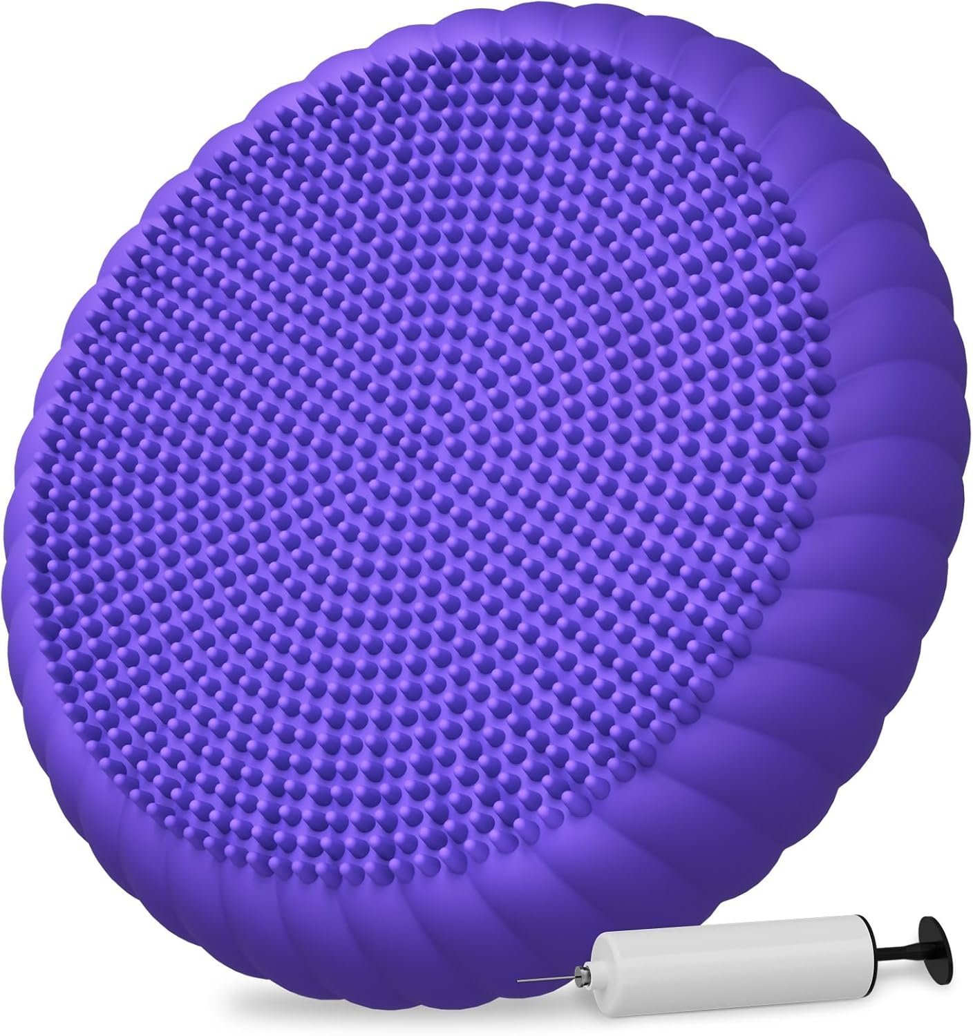 Wobble Cushion with Inflation Pump – Wobble Disk Balance Disc Wiggle Seat for Sensory Kids, Balance Pads