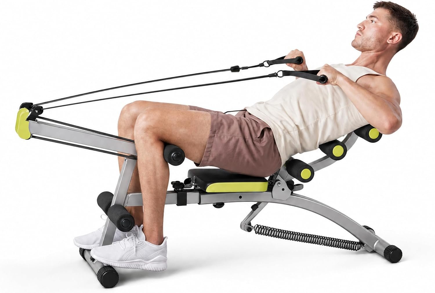 WONDER CORE 2 Total Gym Machine, Ab Workout Equipment, Adjustable Ab Machine for Stomach Workout, Sit Up Exercise Equipment for Home Workouts, Abdominal Trainer, Ab Lounger Exercise Chair