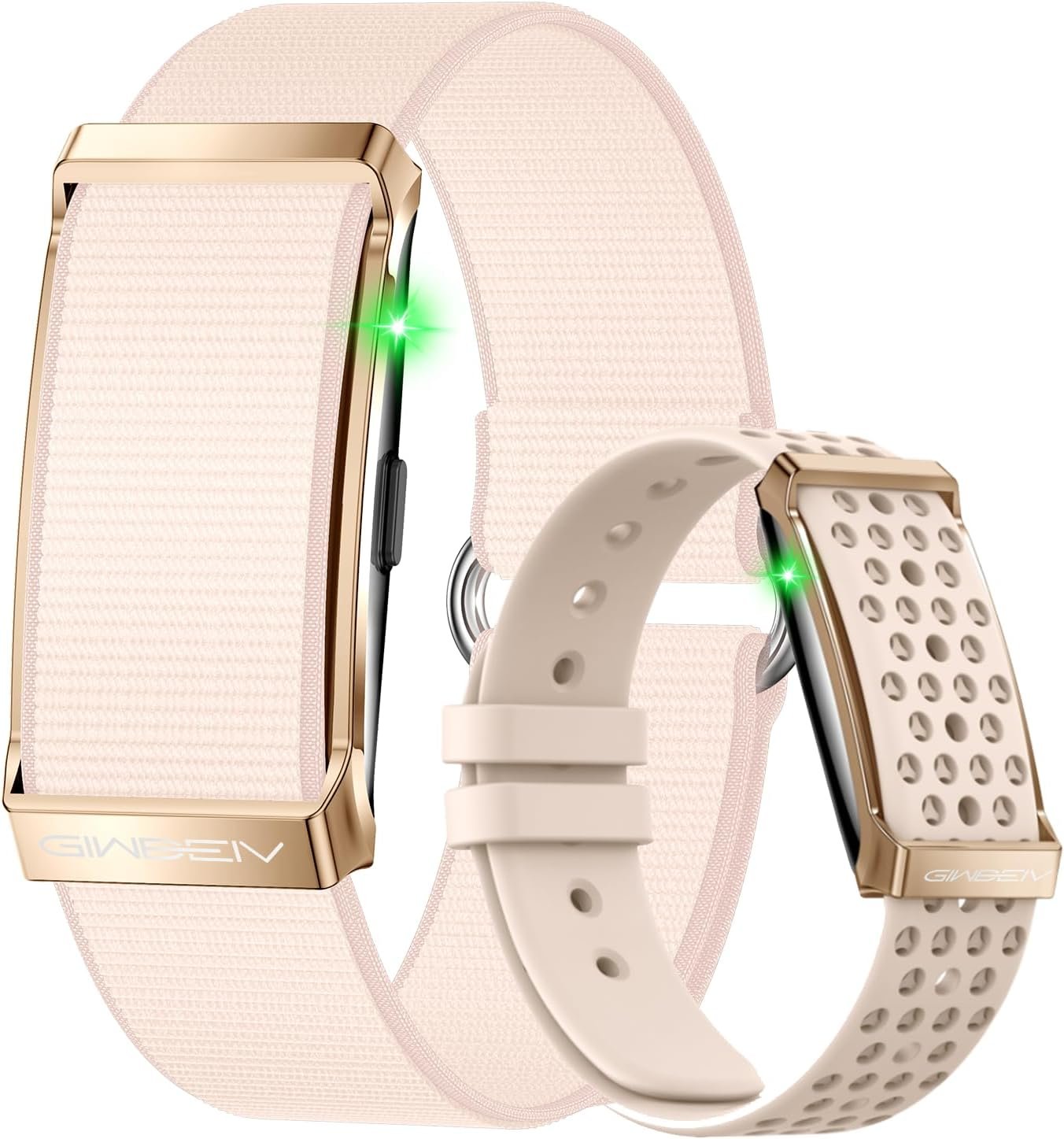 Smart Bracelet, Health Activity Fitness Trackers with Heart Rate Sleep Monitor, 24/7 Blood Oxygen/Calorie/Stress/Step Tracker, Health Fitness Bands, 170+ Sports Modes Smart band with 2 Bands (Pink)
