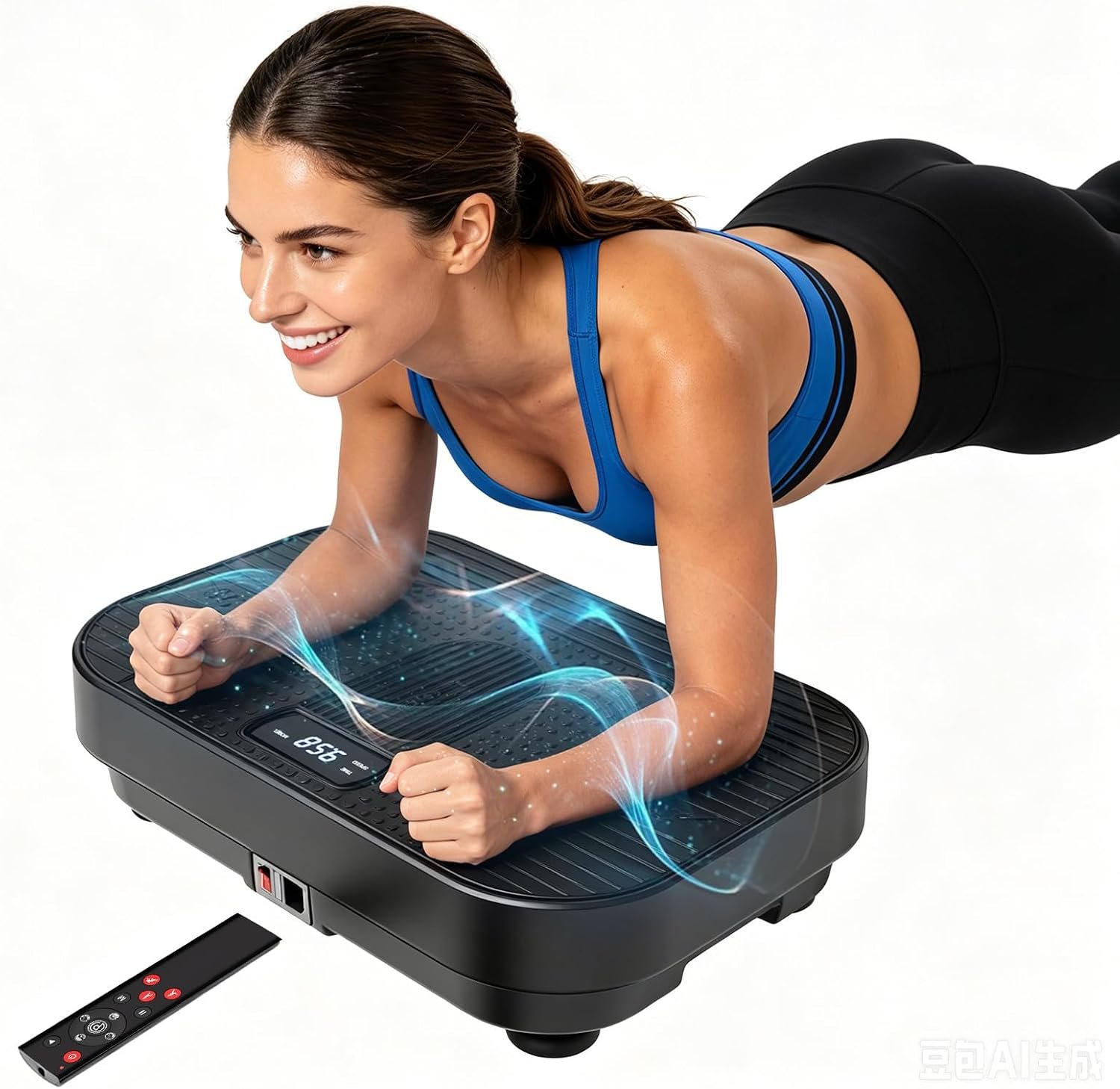 Vibration Plate Exercise Machine, 200 Levels Whole Body Vibration Platform for Body Toning, 330LB Capacity 4.3″ Ultra-Thin Silent Fitness Plate with 10 Auto Modes for Seniors & Beginners Home Gym