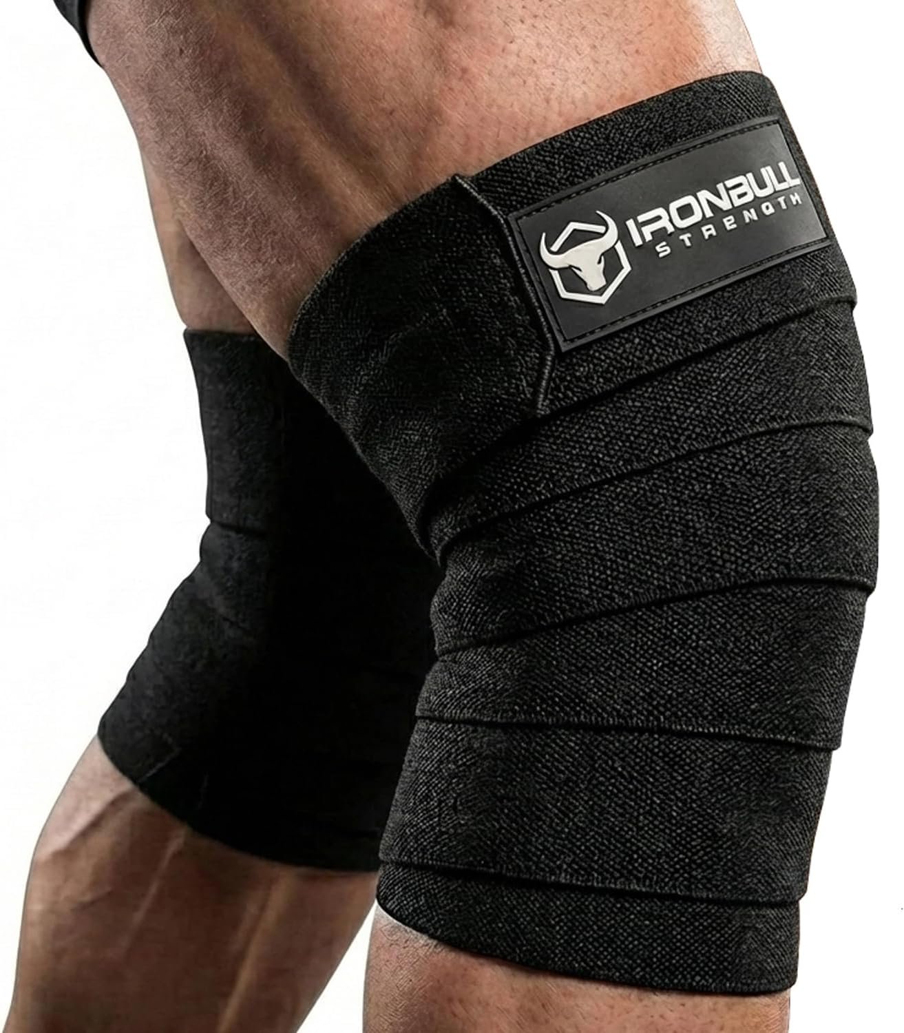 Knee Wraps for Weightlifting – 80″ Elastic Knee Straps for Squats and Weight Lifting – Lifting Knee Wraps for Strength & Compression Wrap – Knee Support for Squatting, Powerlifting, Gym