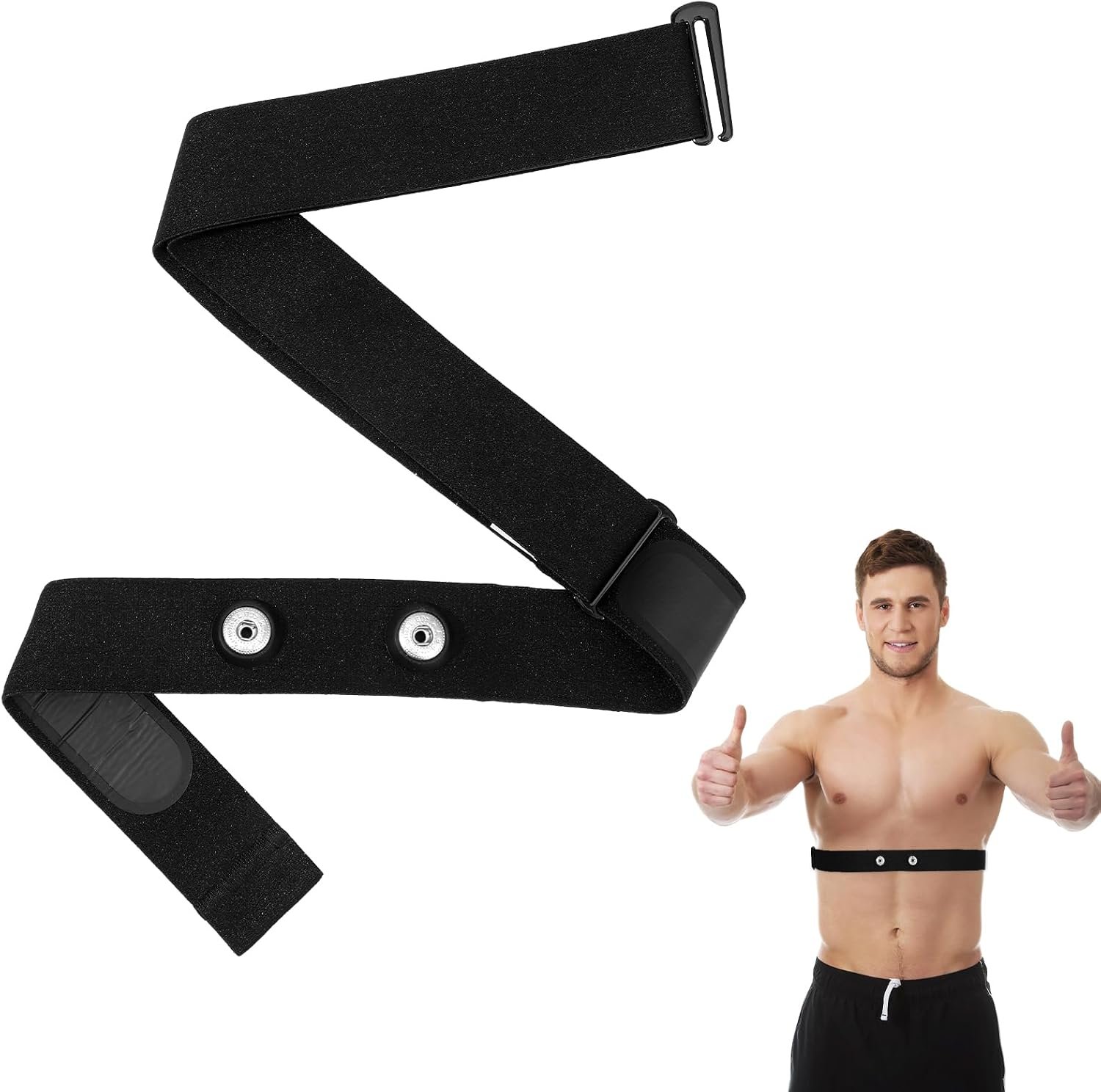 Heart Rate Monitor Chest Band Strap Replacement Adjustable Soft Heart Rate Monitor Chest Replacement Strap Waterproof Chests Straps Replacements