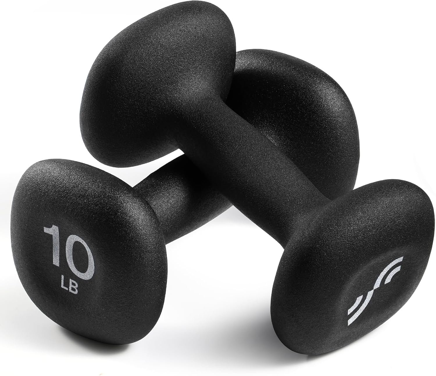 Sportneer Neoprene Dumbbells Set of 2, 2,3, 5, 8, 10lb Hand Weights for Women, Non-Slip Ergonomic Design, Anti-Roll Square Shape at home weights for women