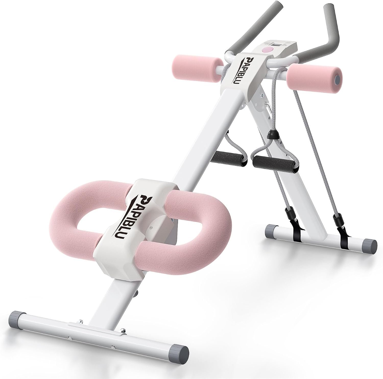 Abdominal Trainers – Adjustable Ab Trainer Machine, Foldable Abdominal Workout Equipment with Knee Protection – Home Gym Core Strength Trainer for Men & Women